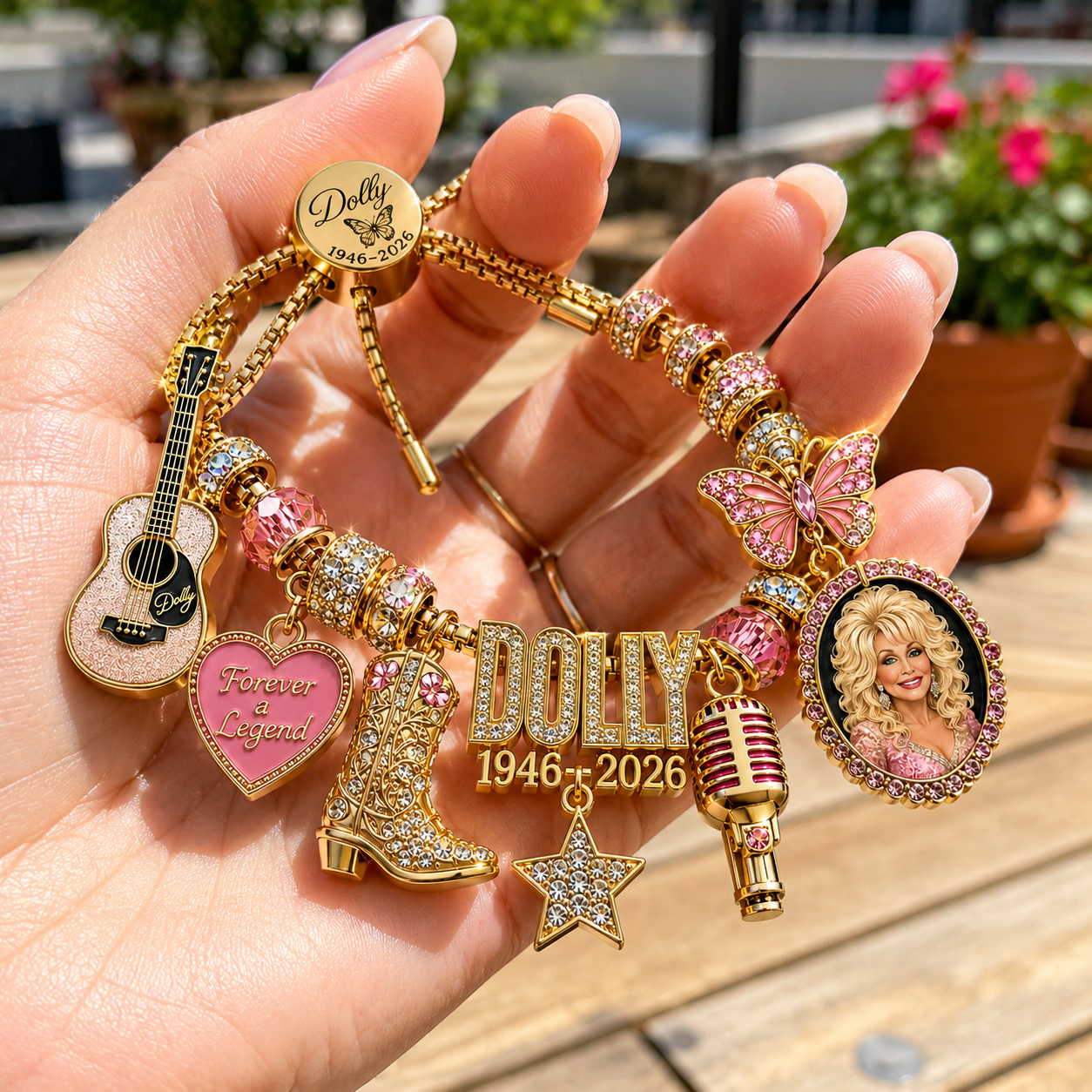Dolly Parton 80th Birthday Legacy Charm Bracelet – Celebrating 80 Years