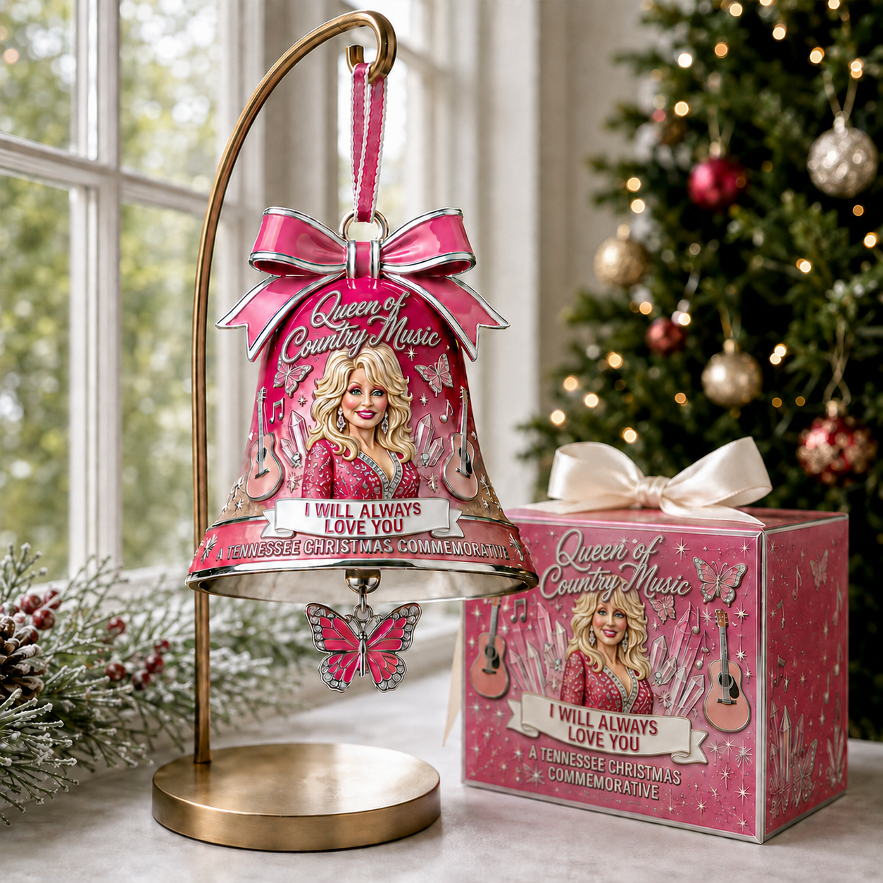Dolly Parton Forever in Our Hearts Memorial Christmas Bell