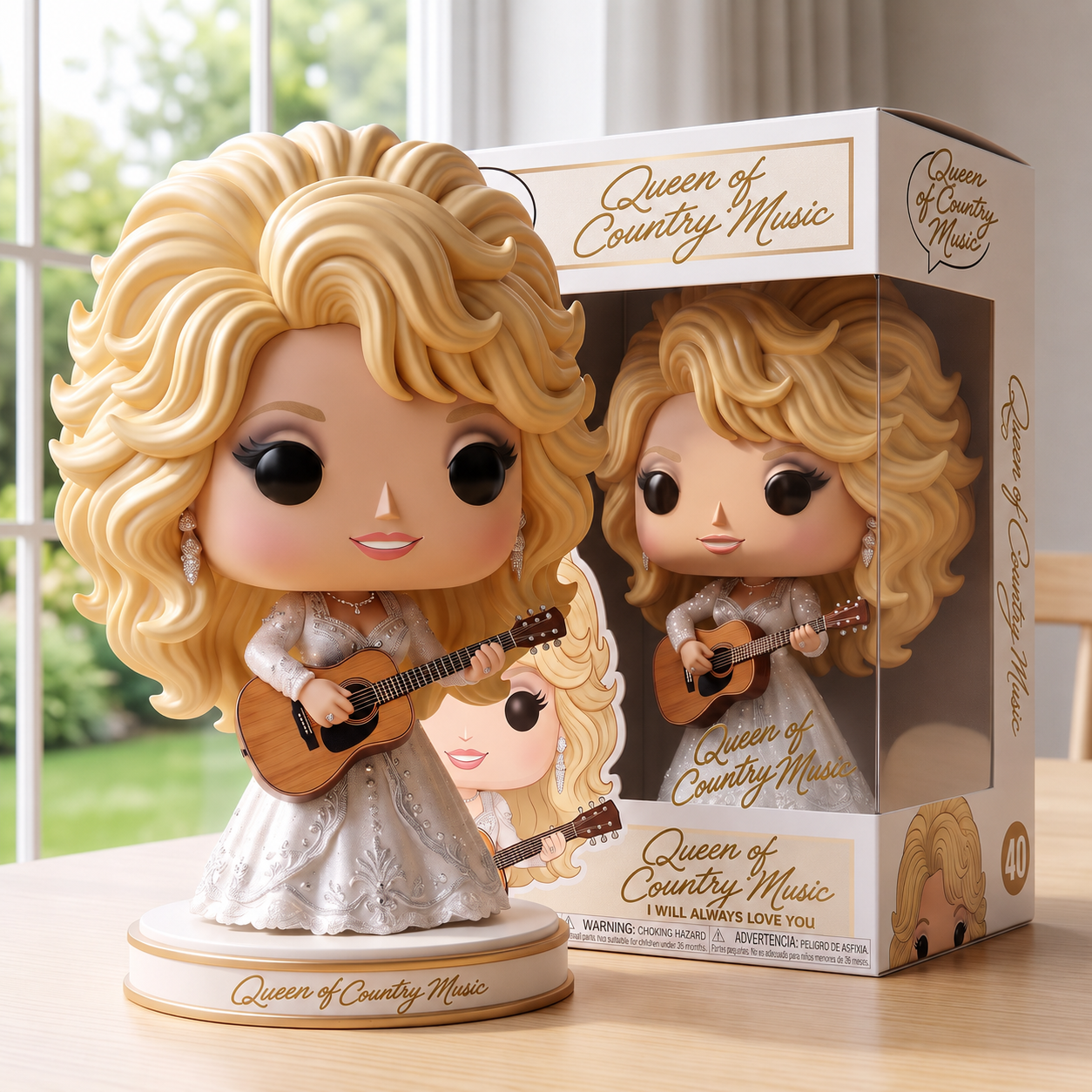 Dolly Parton Queen of Country Music Memorial Figurine