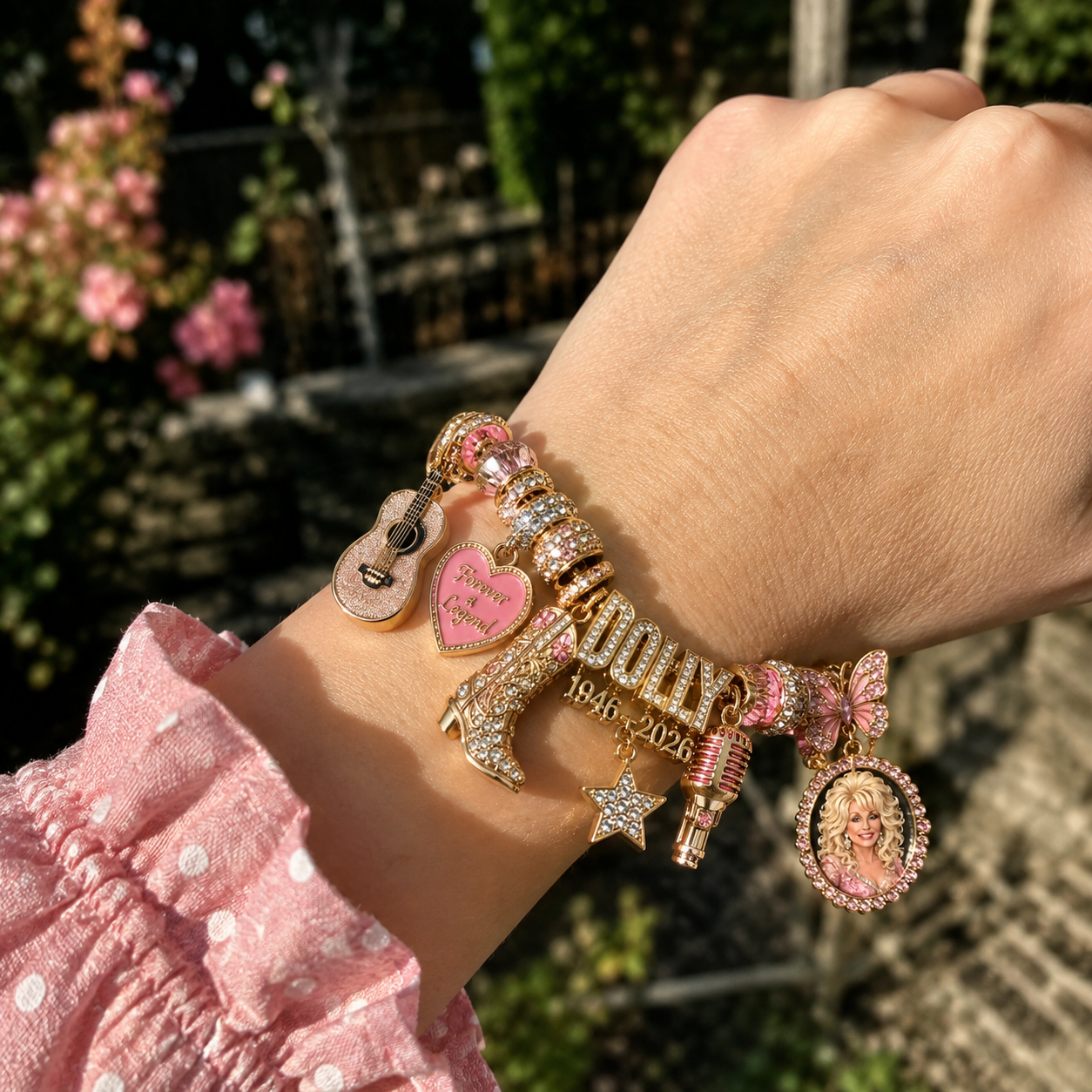 Dolly Parton 80th Birthday Legacy Charm Bracelet – Celebrating 80 Years