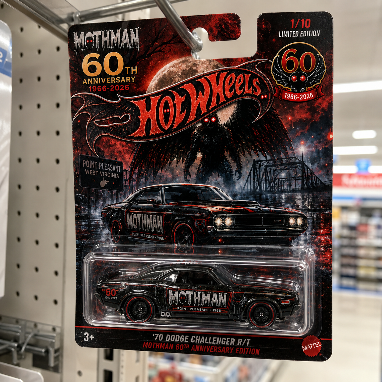 Mothman Red-Eyed Road 60th Anniversary Die-Cast Collector Car