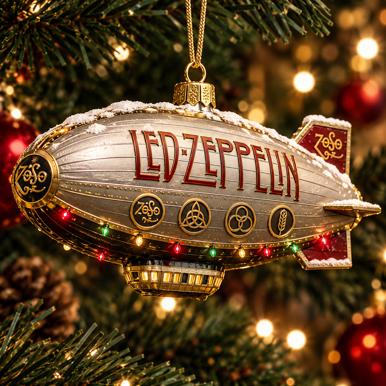 Led Zeppelin Rock Legacy Christmas Ornament