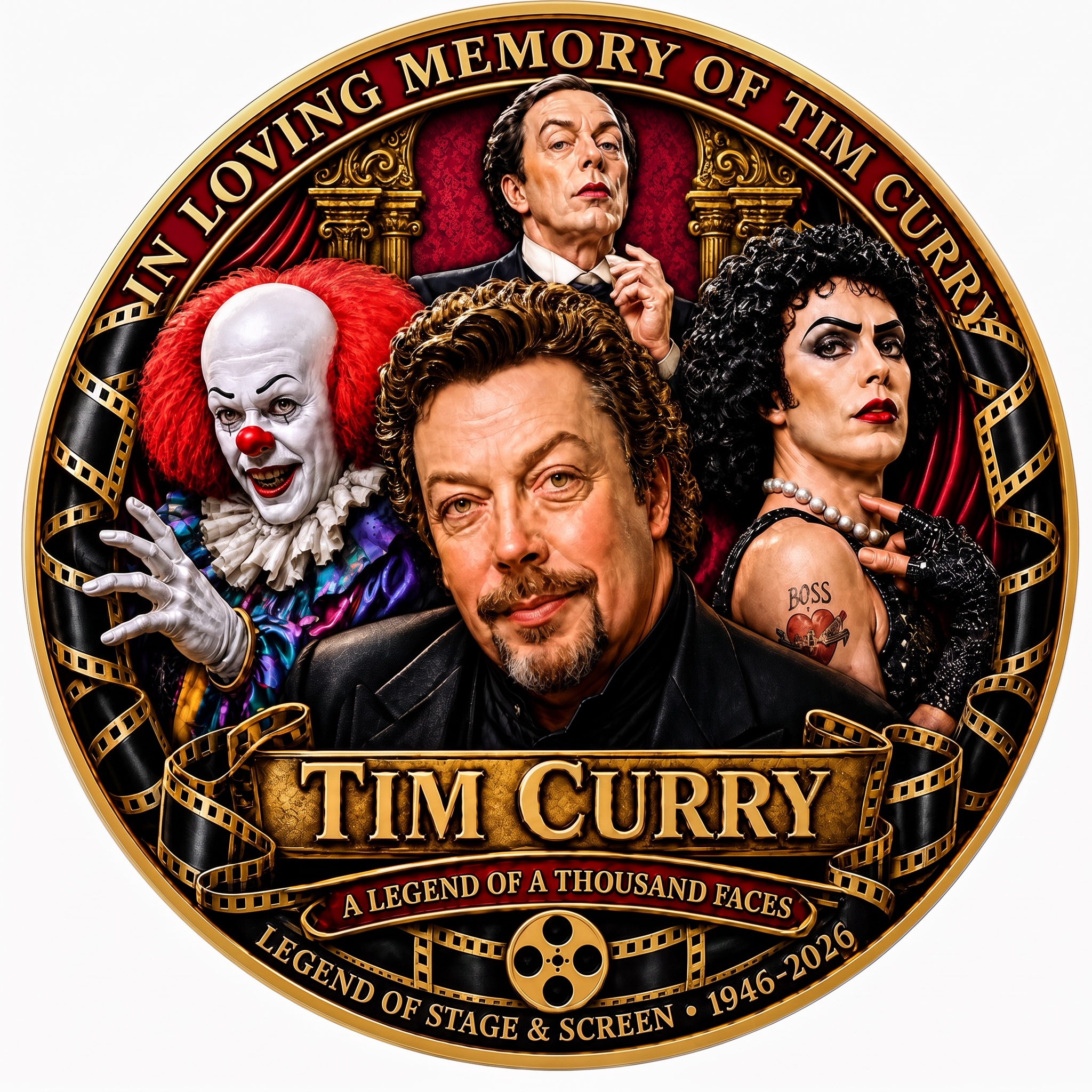 Tim Curry A Legend of a Thousand Faces Commemorative Coin