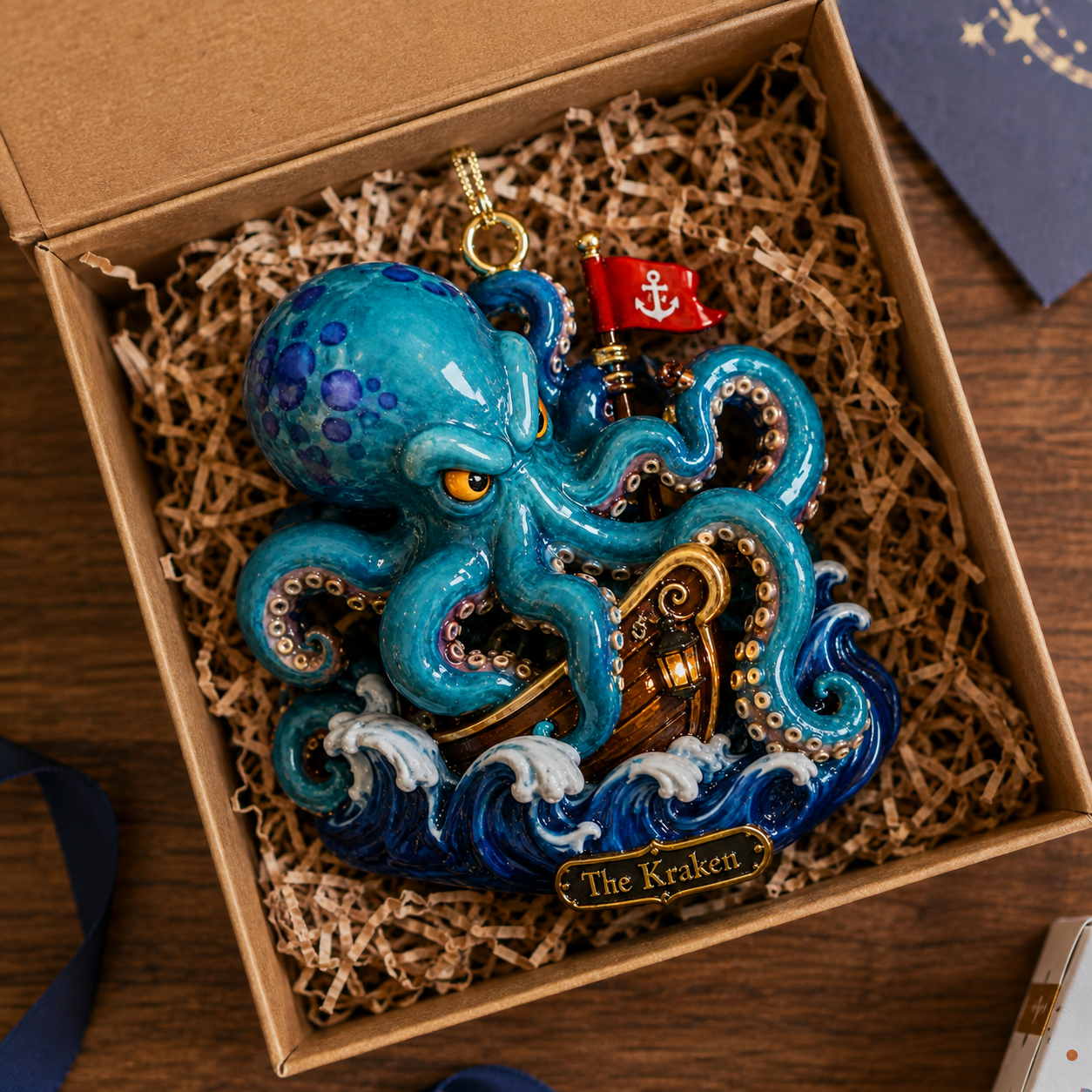 The Kraken Legendary Sea Monster Christmas Ornament