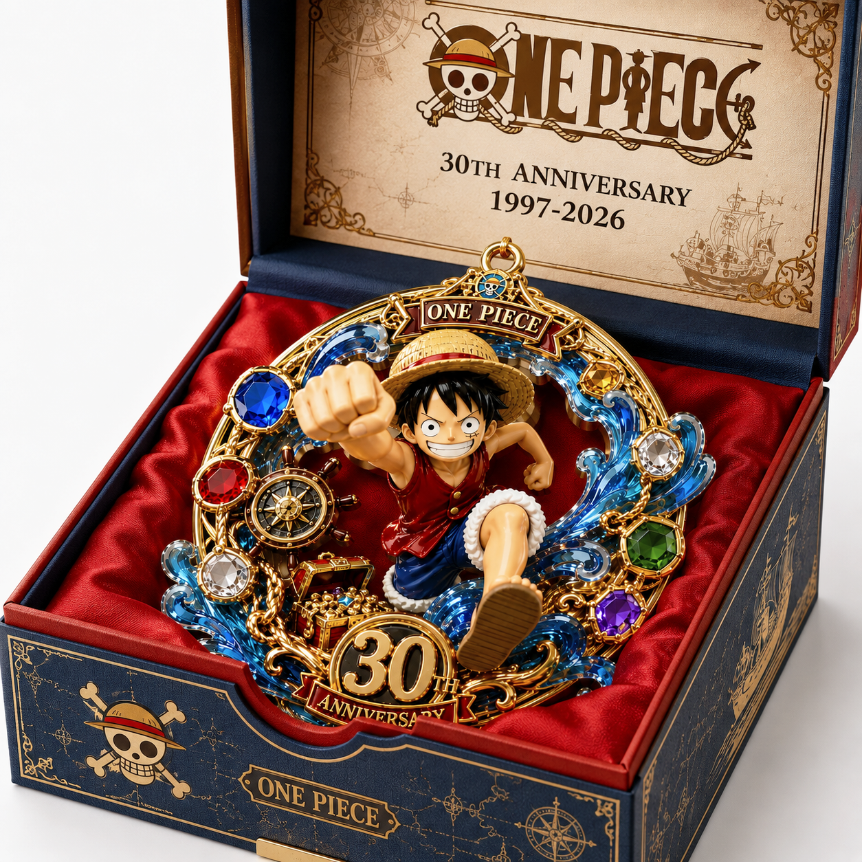 ONE PIECE 30th Anniversary 1997-2027 Treasure Voyage Christmas Ornament