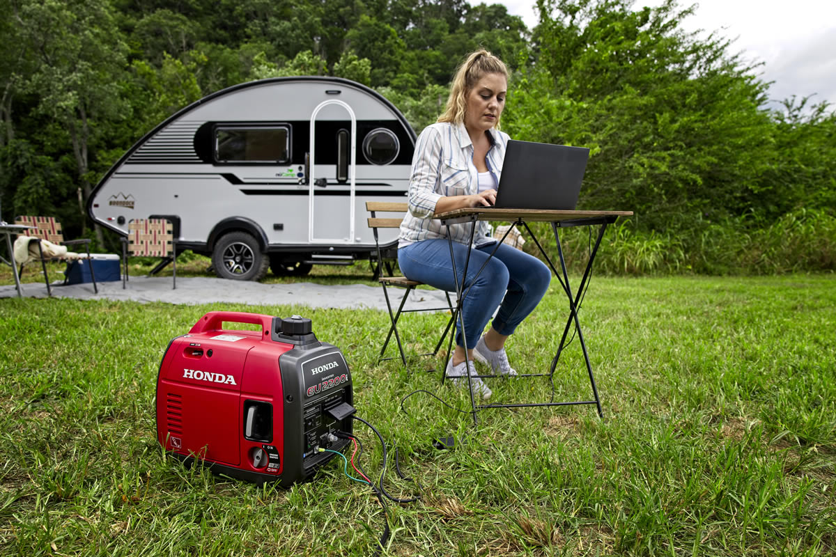 2200-Watt Remote Stop/Recoil Start Bluetooth Super Quiet Gasoline Powered Inverter Generator with Advanced CO Shutdown
