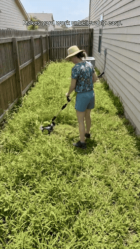 🔥 Flash Sale🔥 | Cordless Lawn Mower & Trimmer with 2 Batteries – Lightweight Garden Tool