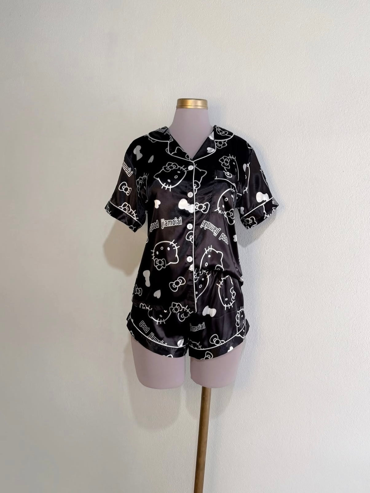 Sanrio Womens Silk Satin Pajama Sets（S-XXXL）