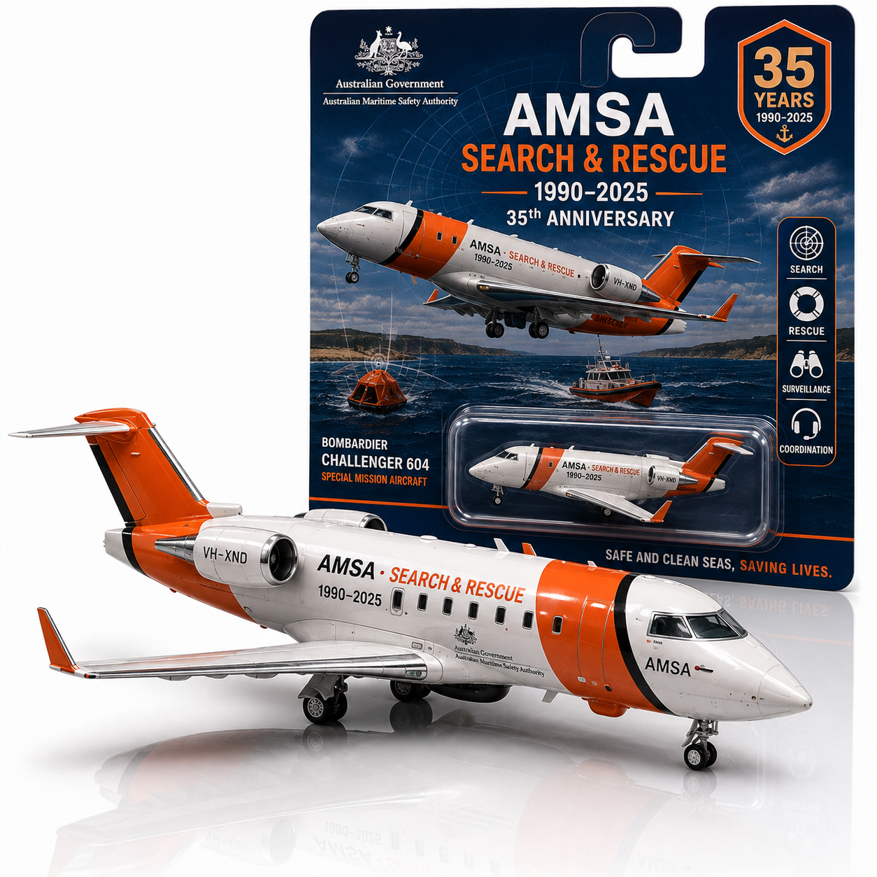 AMSA · SEARCH & RESCUE 35th Anniversary Challenger 604 Edition