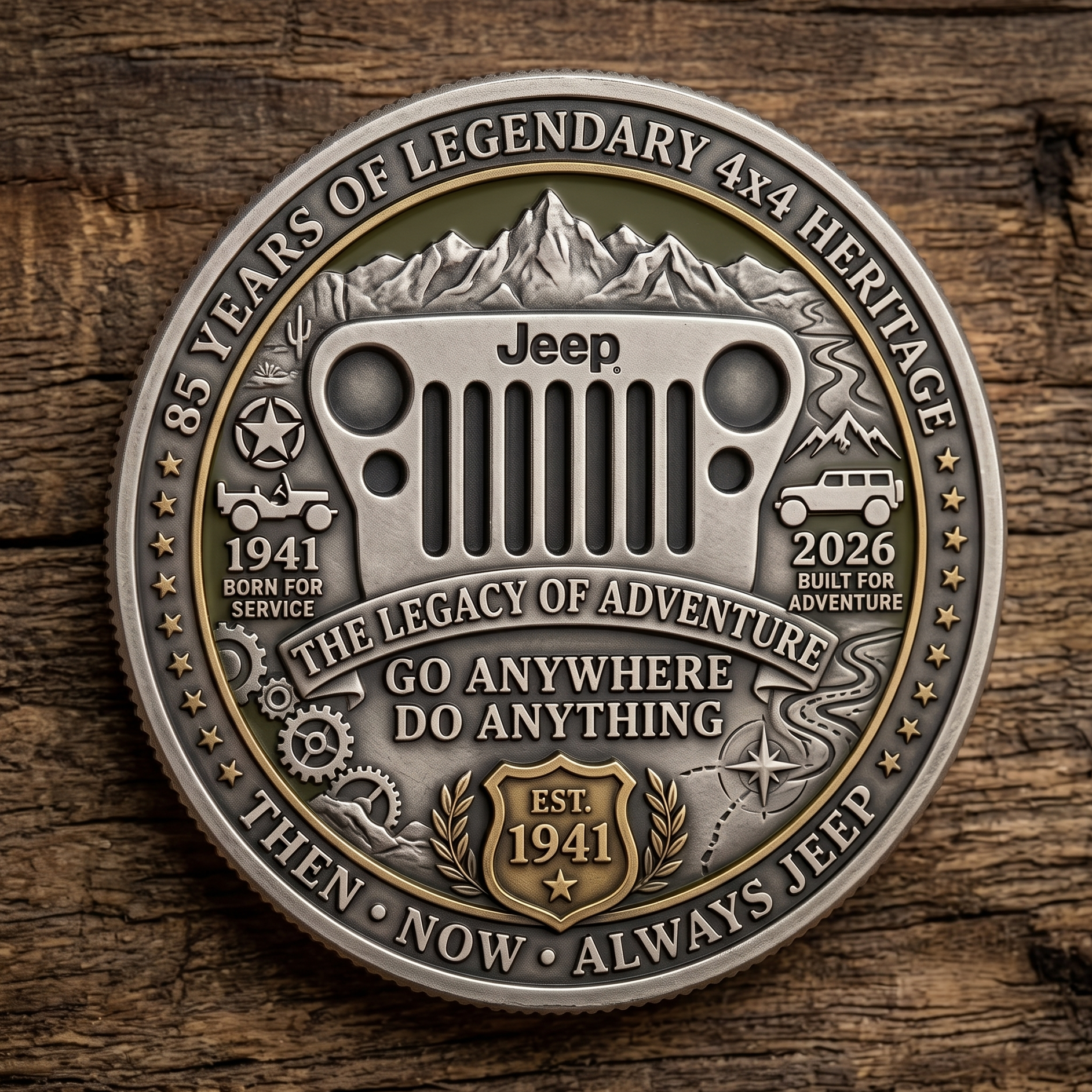Jeep 85th Anniversary Heritage Coin