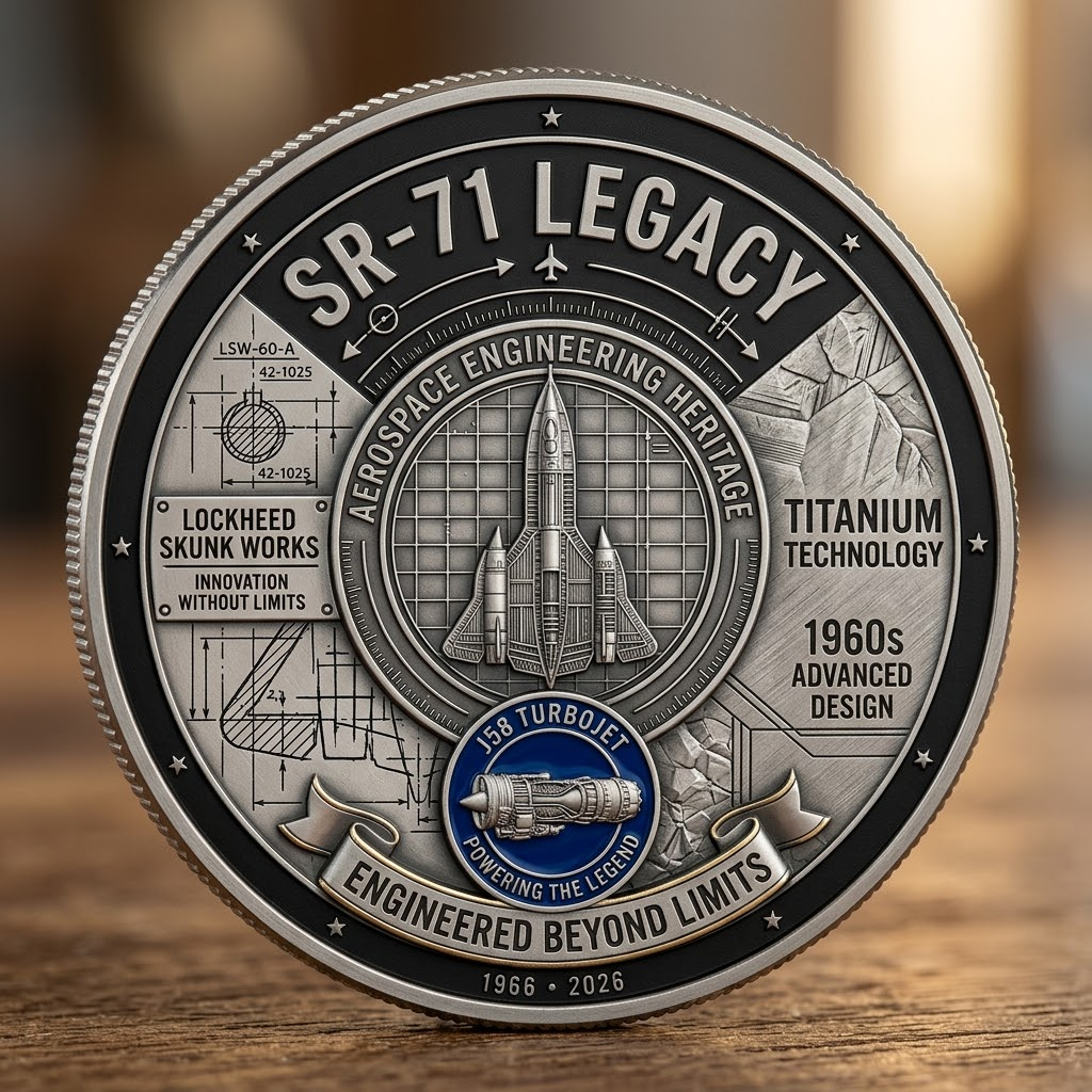 SR-71 Blackbird 60th Anniversary Commemorative Coin