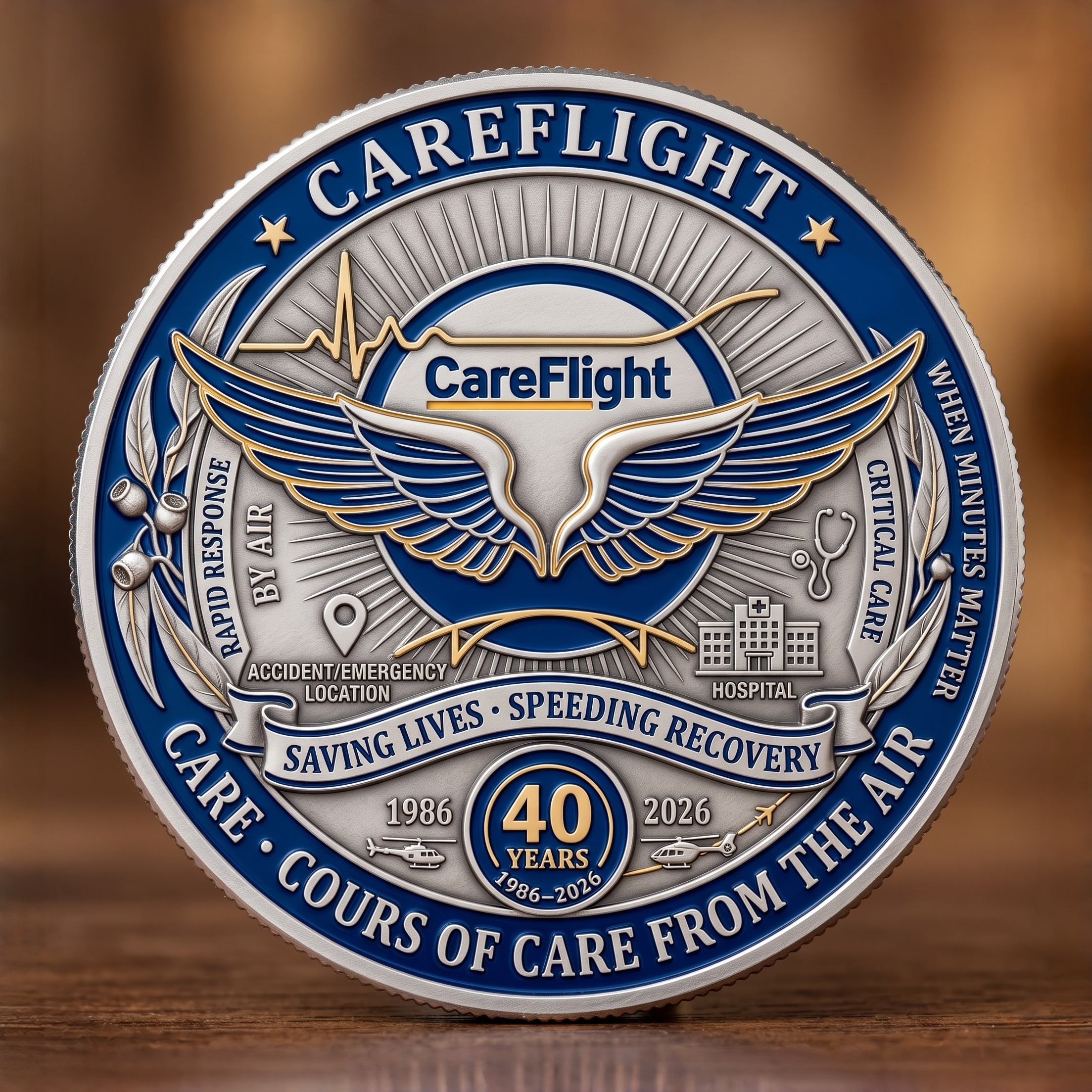 CareFlight 40th Anniversary Commemorative Coin