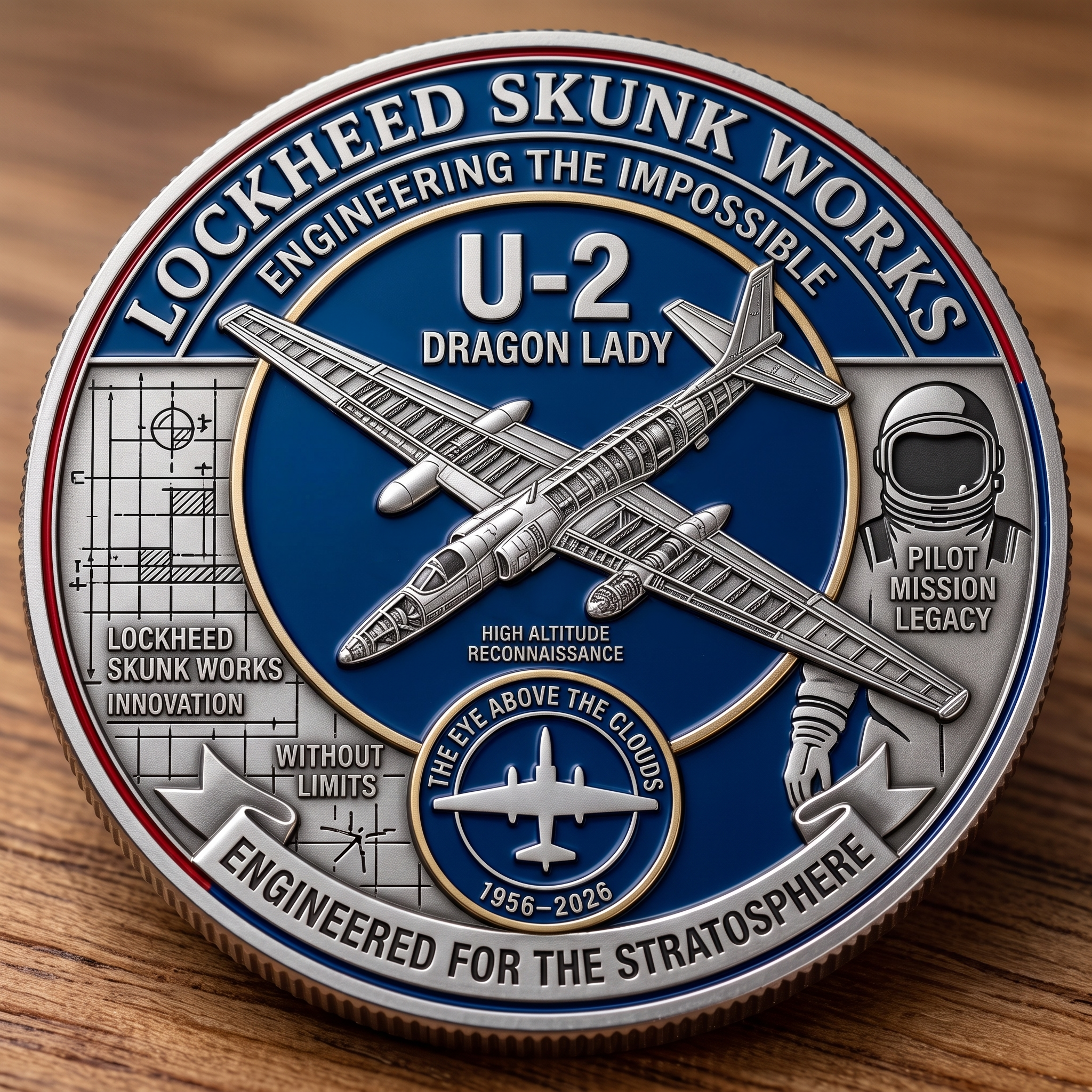 Lockheed U-2 Dragon Lady 70th Anniversary Coin