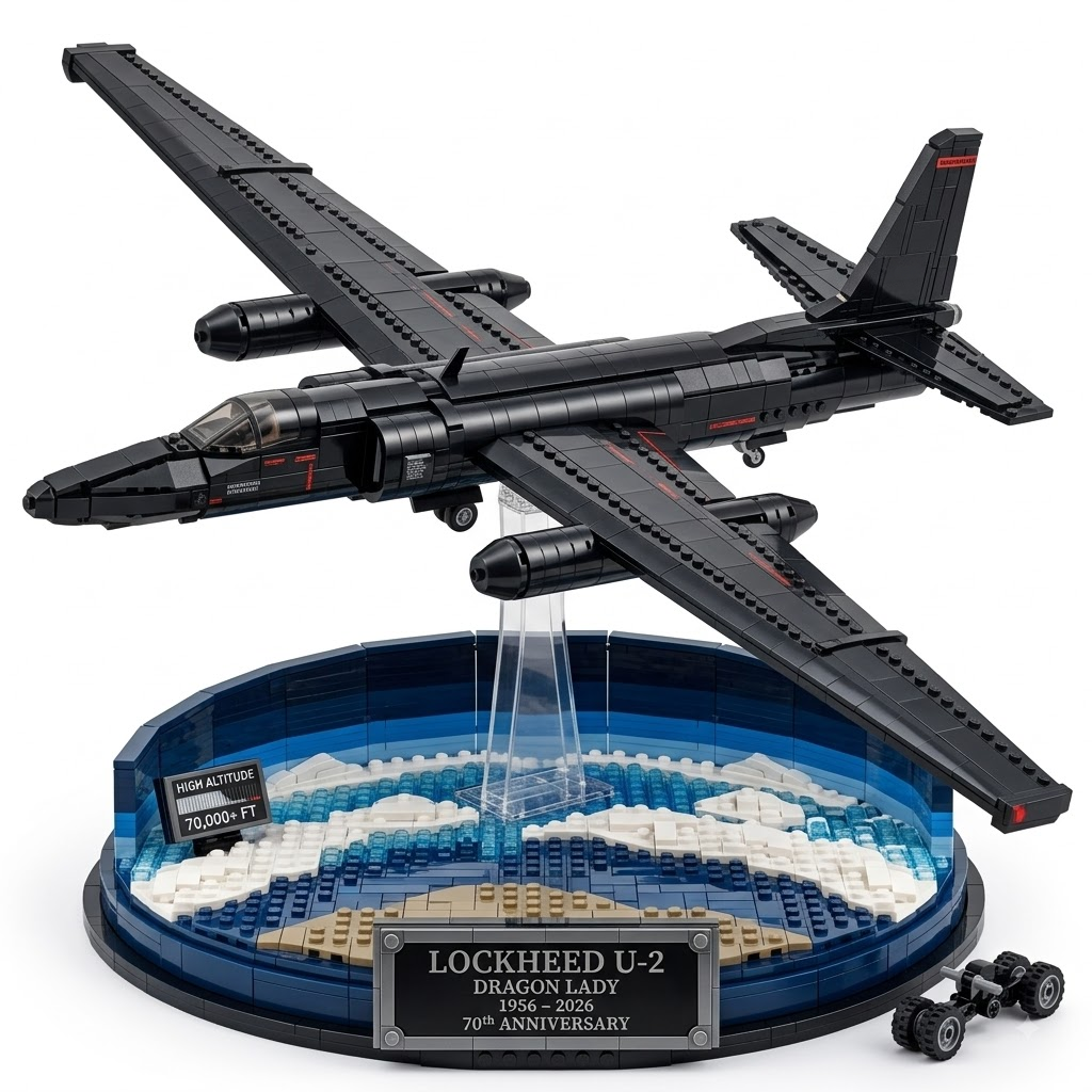 Lockheed U-2 Dragon Lady 70th Anniversary Edition Brick Set