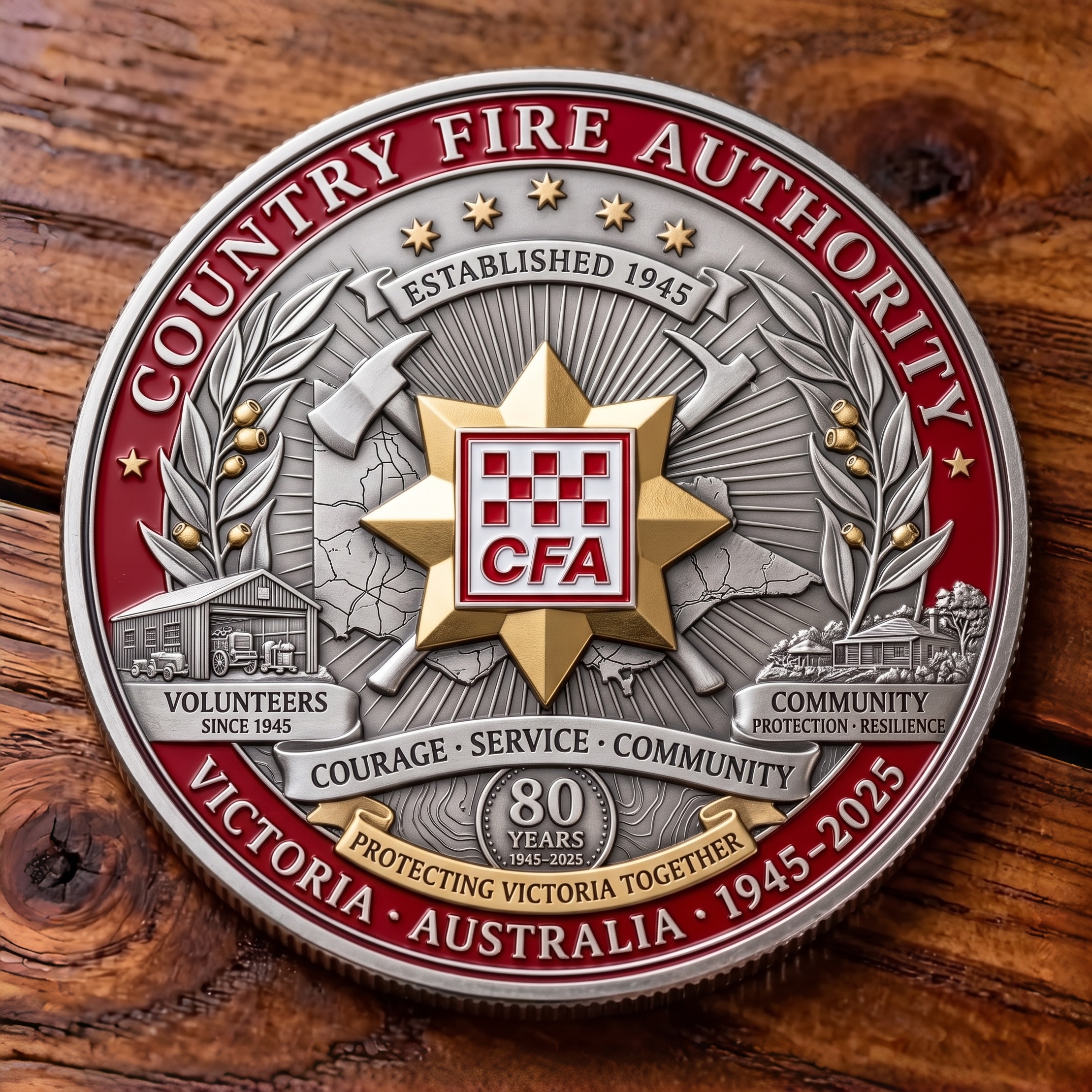 Country Fire Authority 80th Anniversary Commemorative Coin