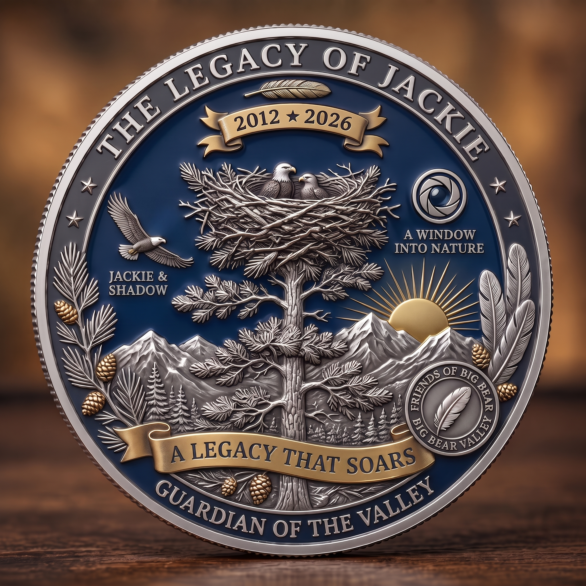 Jackie The Bald Eagle 2012–2026 Guardian of the Valley Legacy Coin