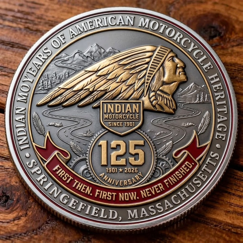 First Motorcycle Company 125th Anniversary Heritage Coin