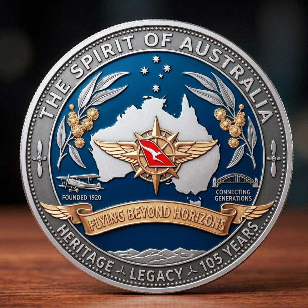 Qantas 105th Anniversary Spirit of Australian Aviation Coin