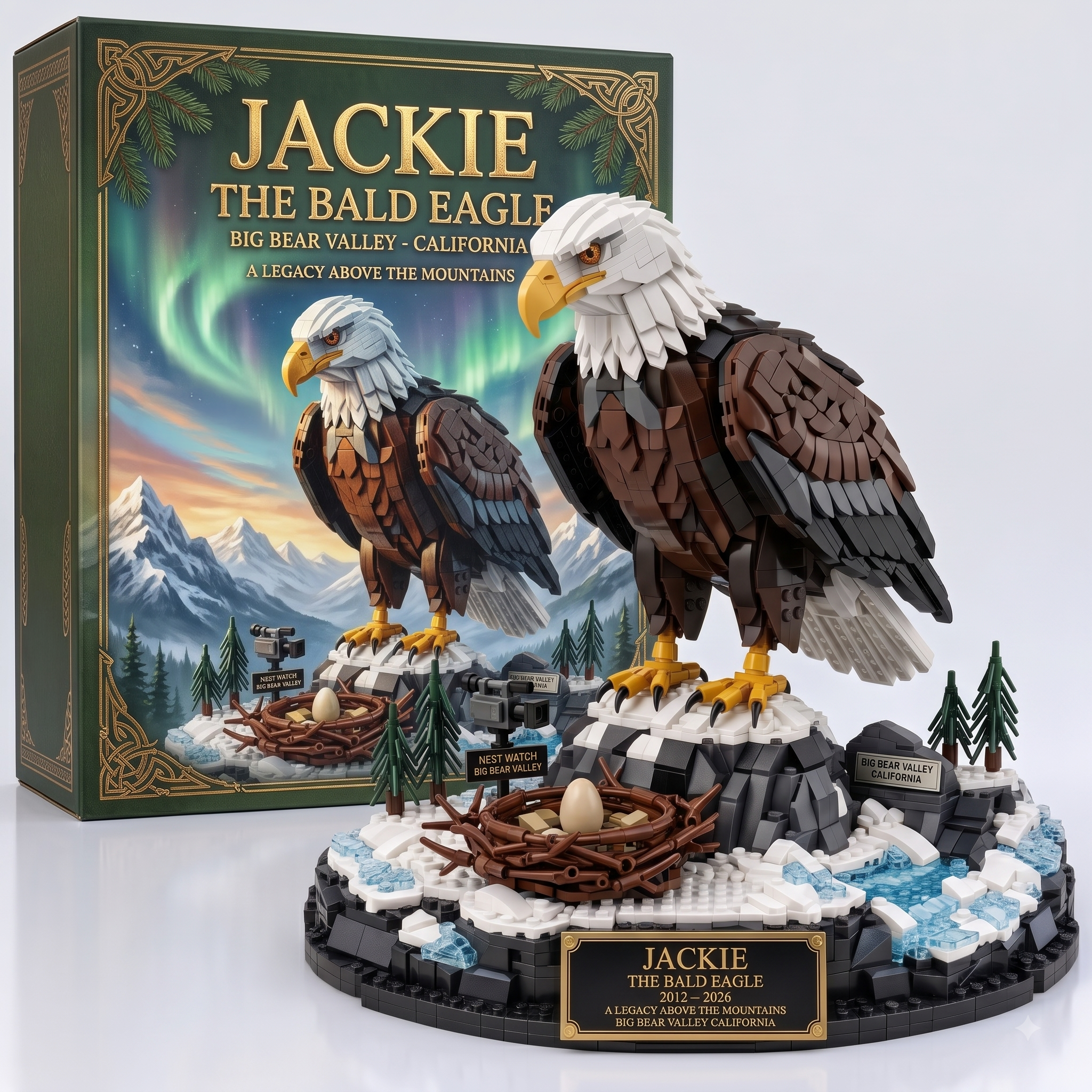 Jackie The Bald Eagle 2012–2026 Guardian of the Valley Brick