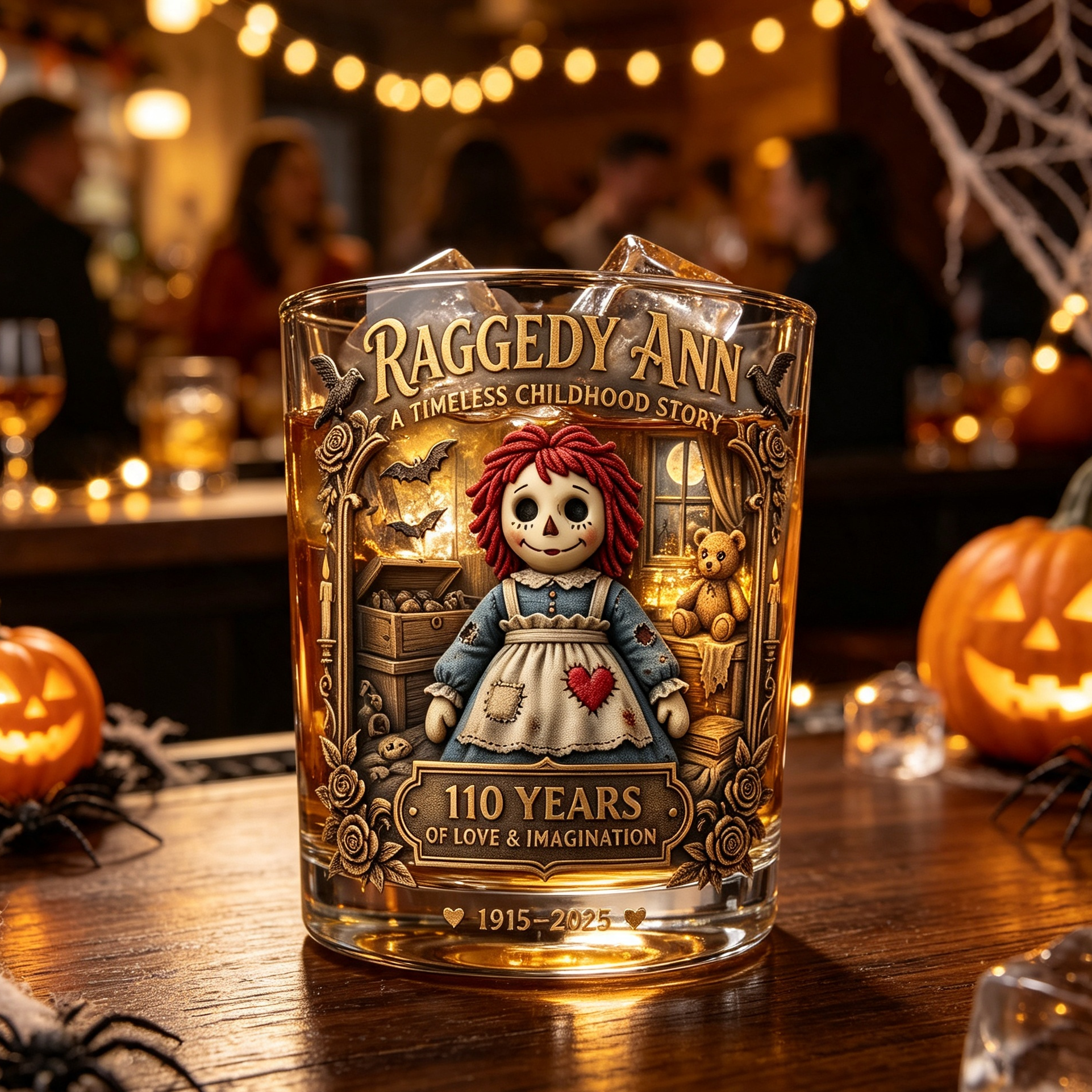 Raggedy Ann Heritage 110th Anniversary Collector Glass