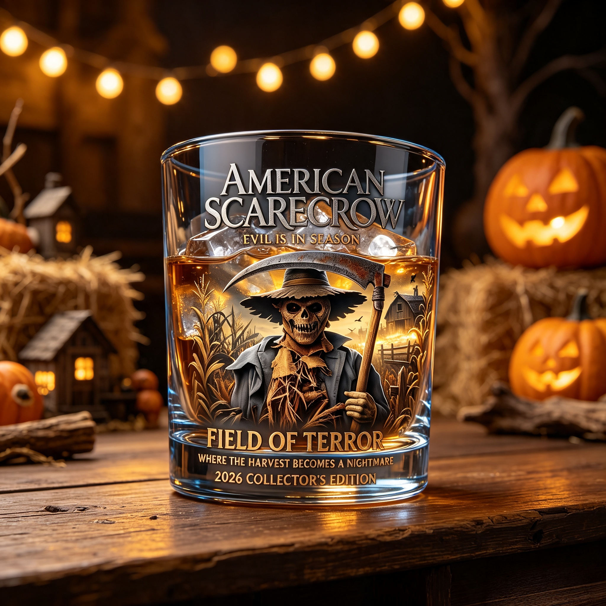 American Scarecrow Field of Terror Collector Glass