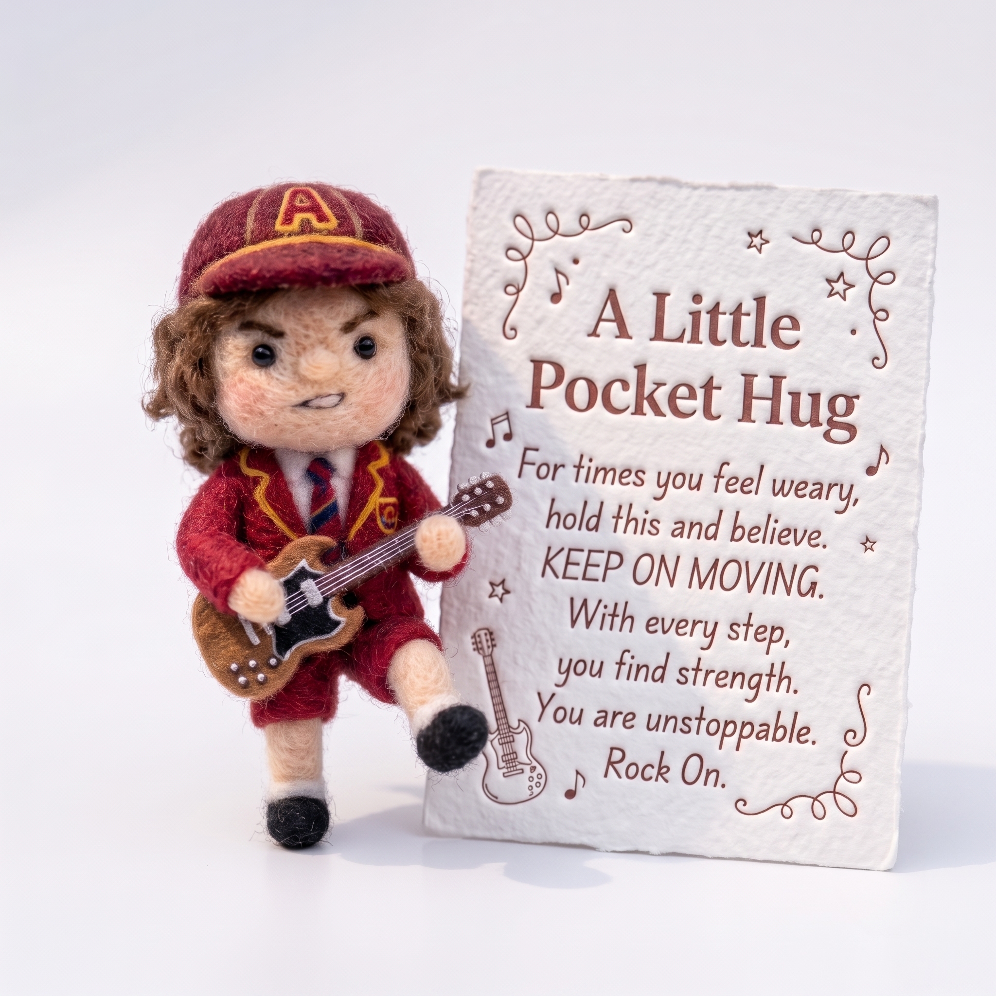 AC/DC Angus Young Inspired Pocket Hug
