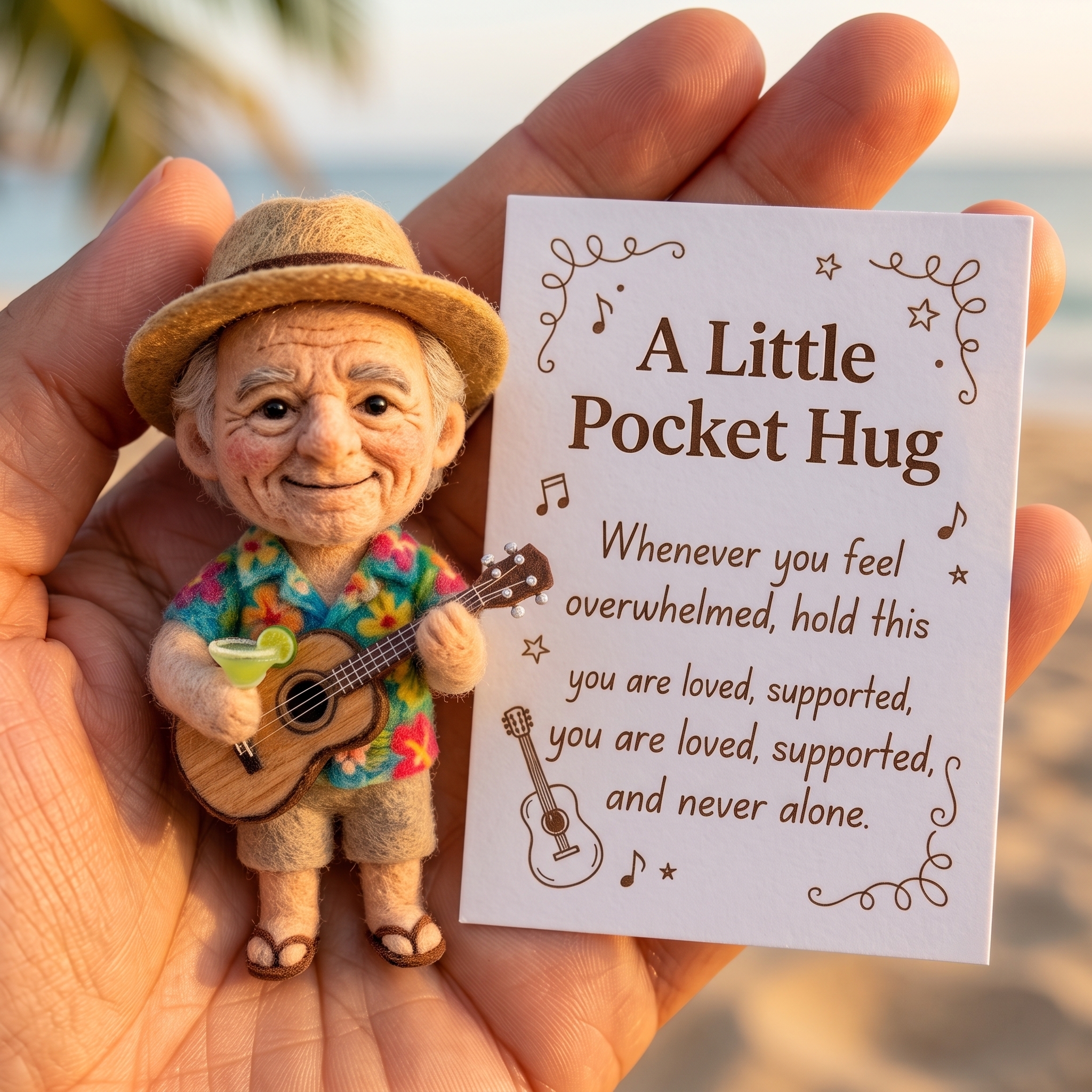 Jimmy Buffett Inspired Tropical Pocket Hug