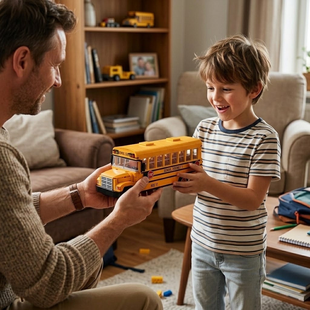 Back-to-School Season School Bus Building Set