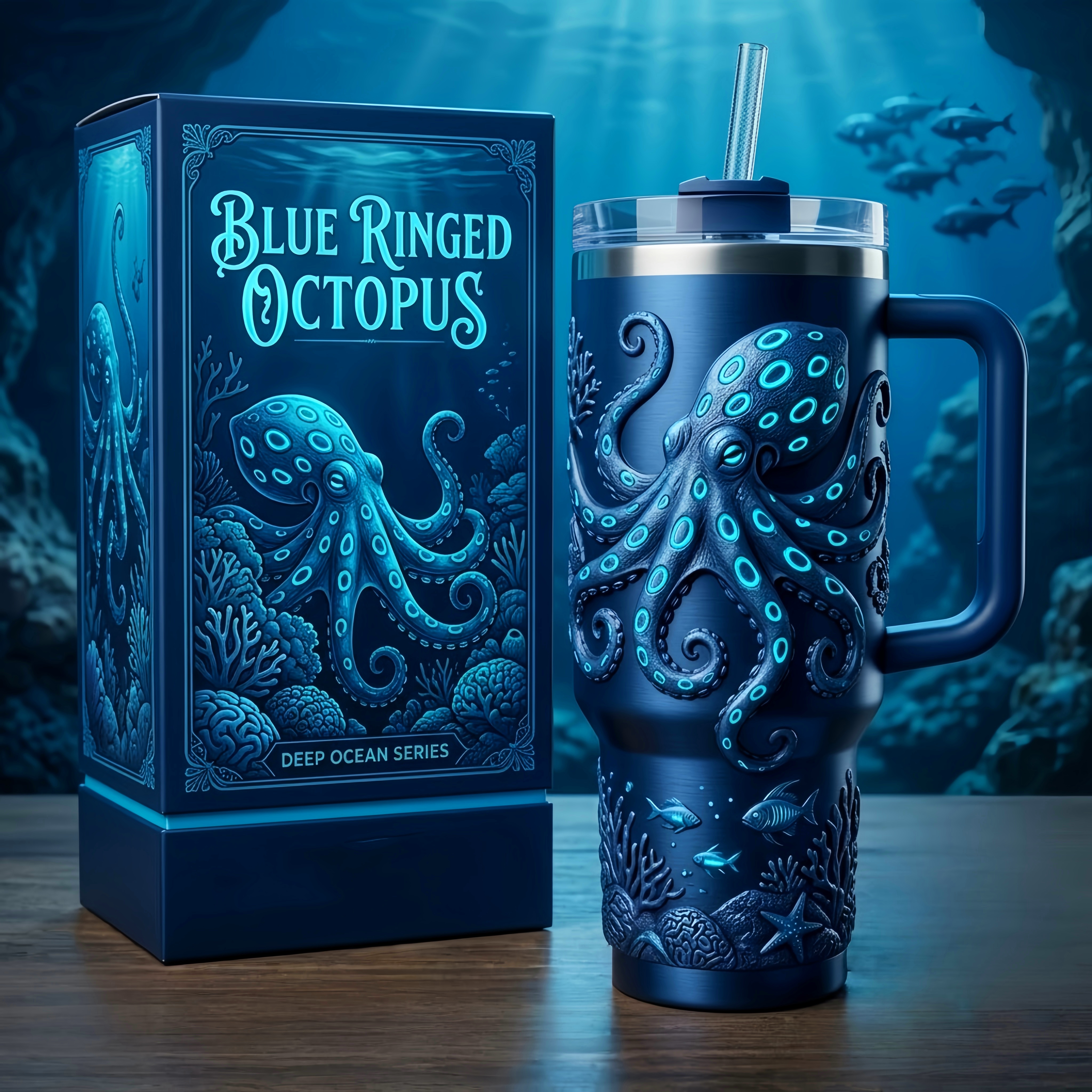 Blue Ringed Octopus Tumbler