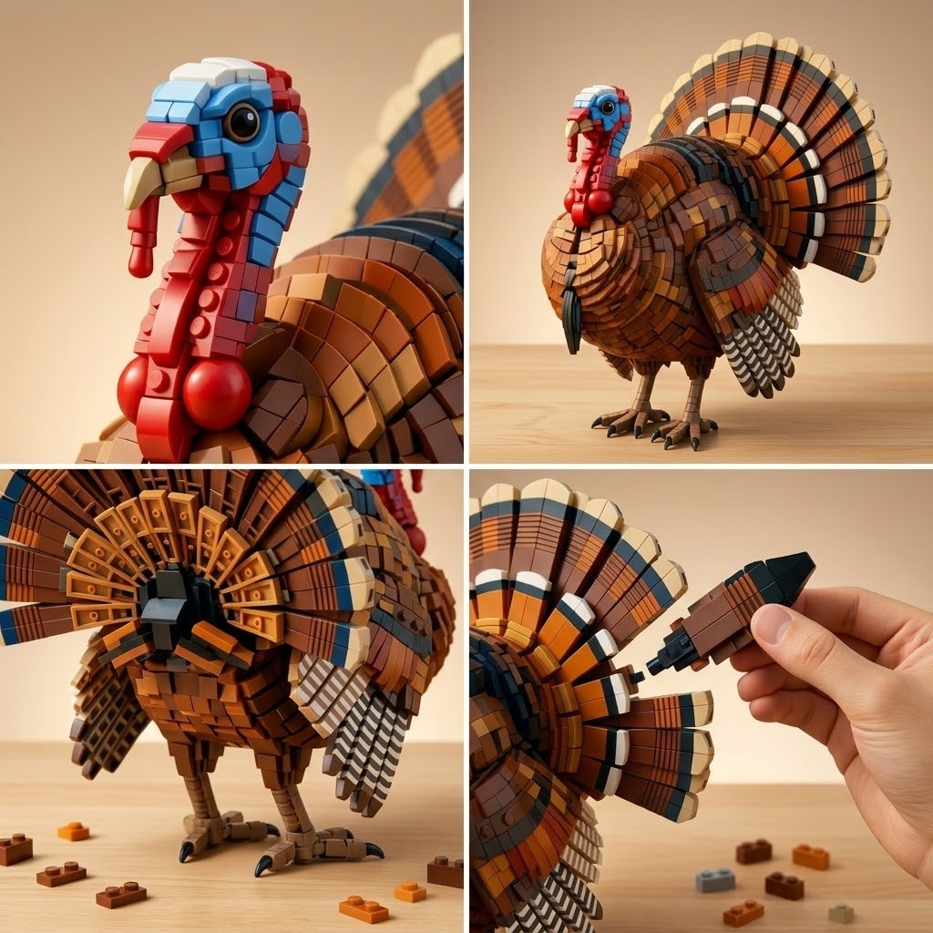Plymouth Harvest Turkey Building Set
