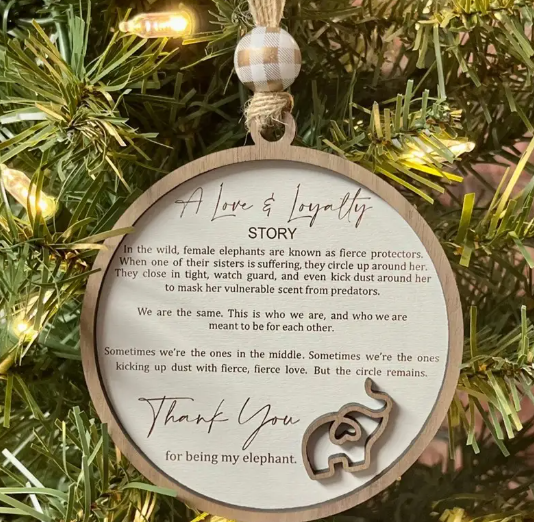 Sisterhood Elephant Gift Decoration