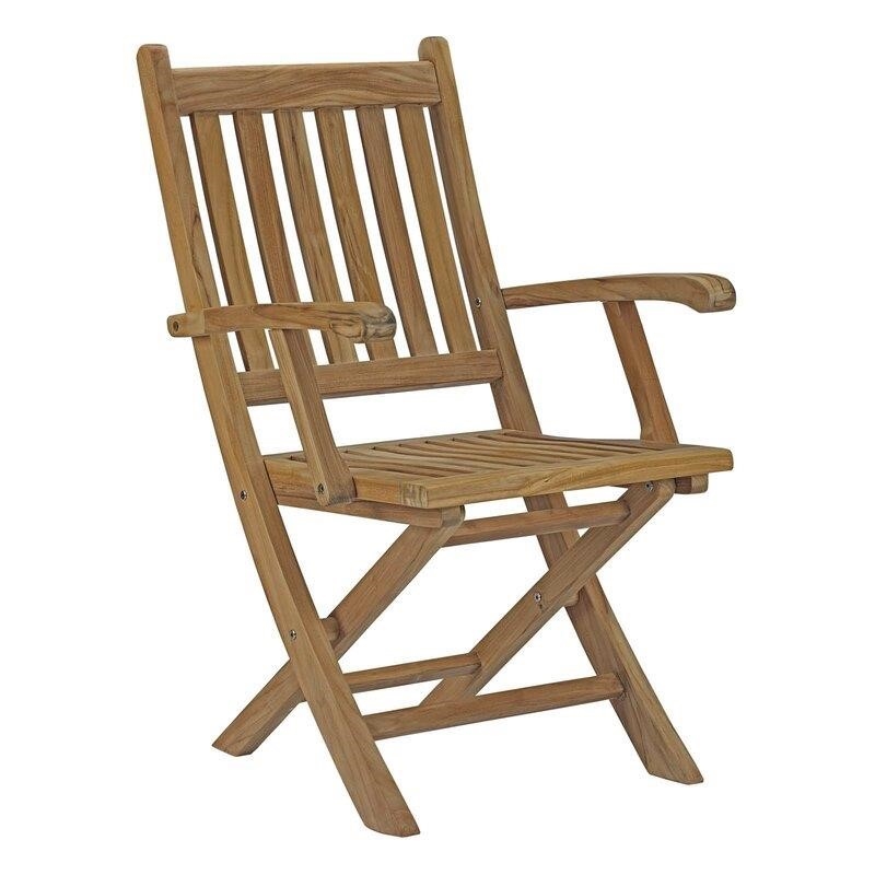 Sidney Rectangular 6 - Person 108.5'' Long Teak Dining Set