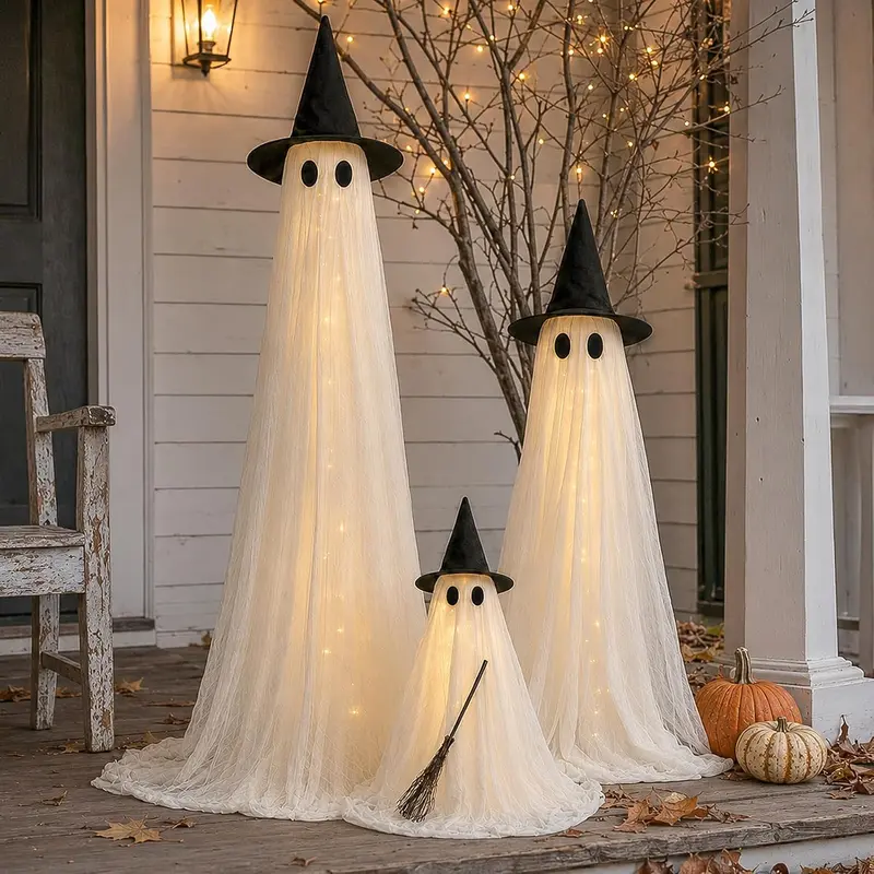 5Ft Halloween Ghost Decorations, 2-Pack Outdoor/Indoor