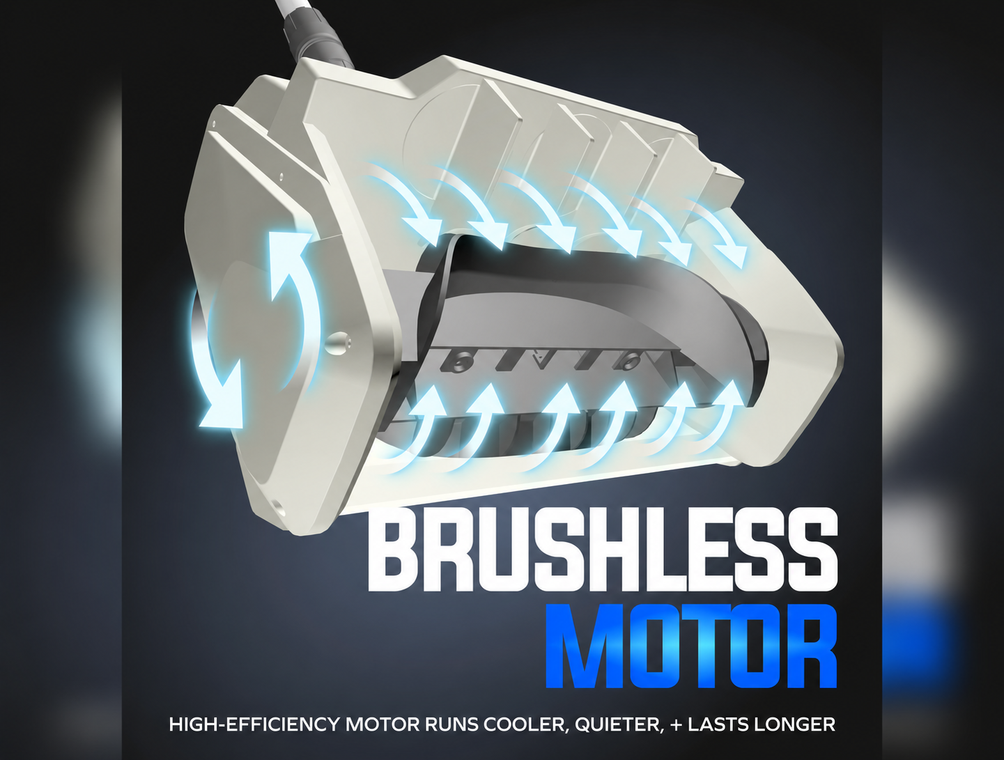 Brushless Motor and Snow Clearing Features