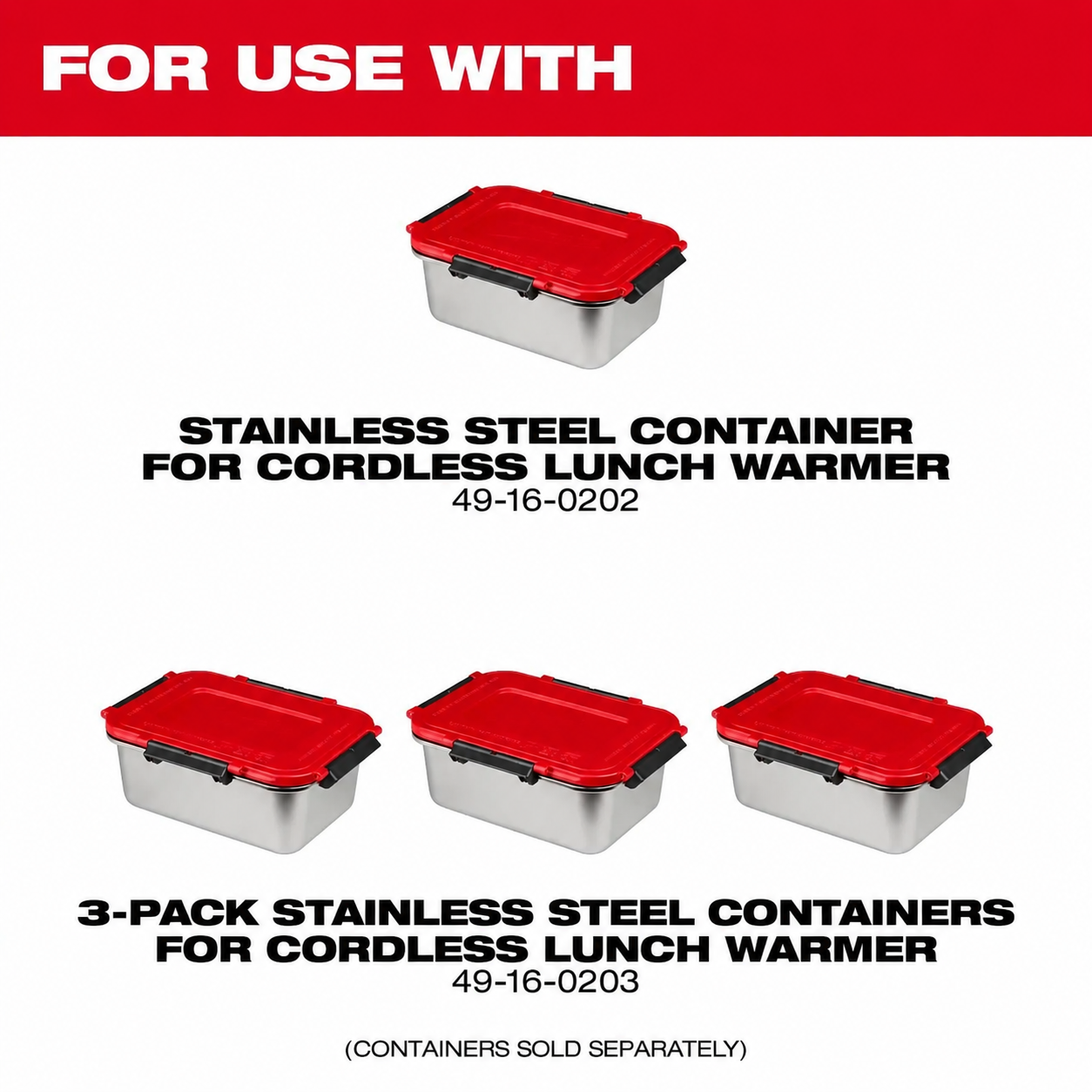 🔥 Limited-Time Bundle | Cordless Jobsite Lunch Warmer with 2 Stainless Steel Containers + FREE 18V Battery