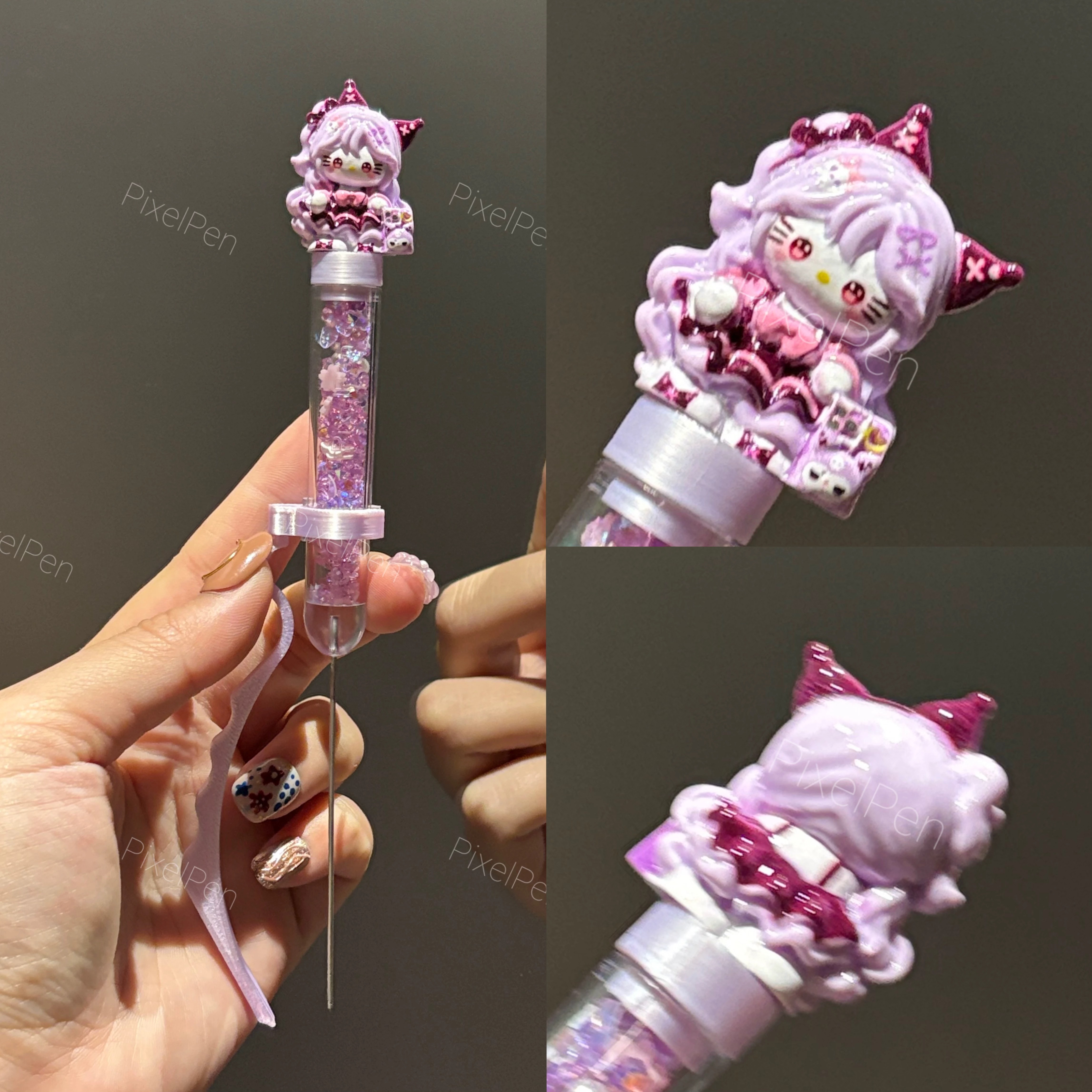 618 Sale | PixelPen Magnetic-Grip Bead Pen for 2.6mm Mini Beads | Kuromi KT