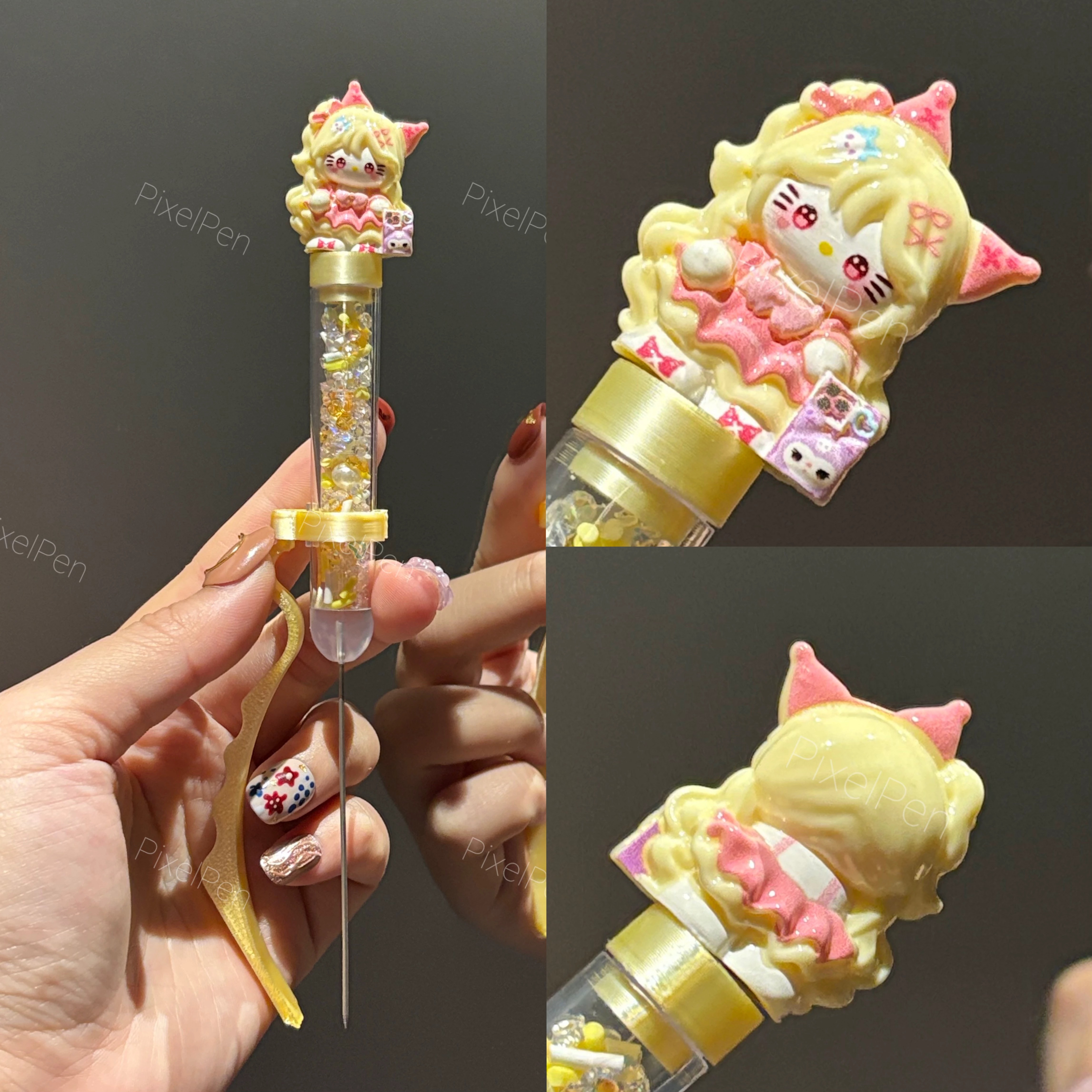 618 Sale | PixelPen Magnetic-Grip Bead Pen for 2.6mm Mini Beads | Kuromi KT