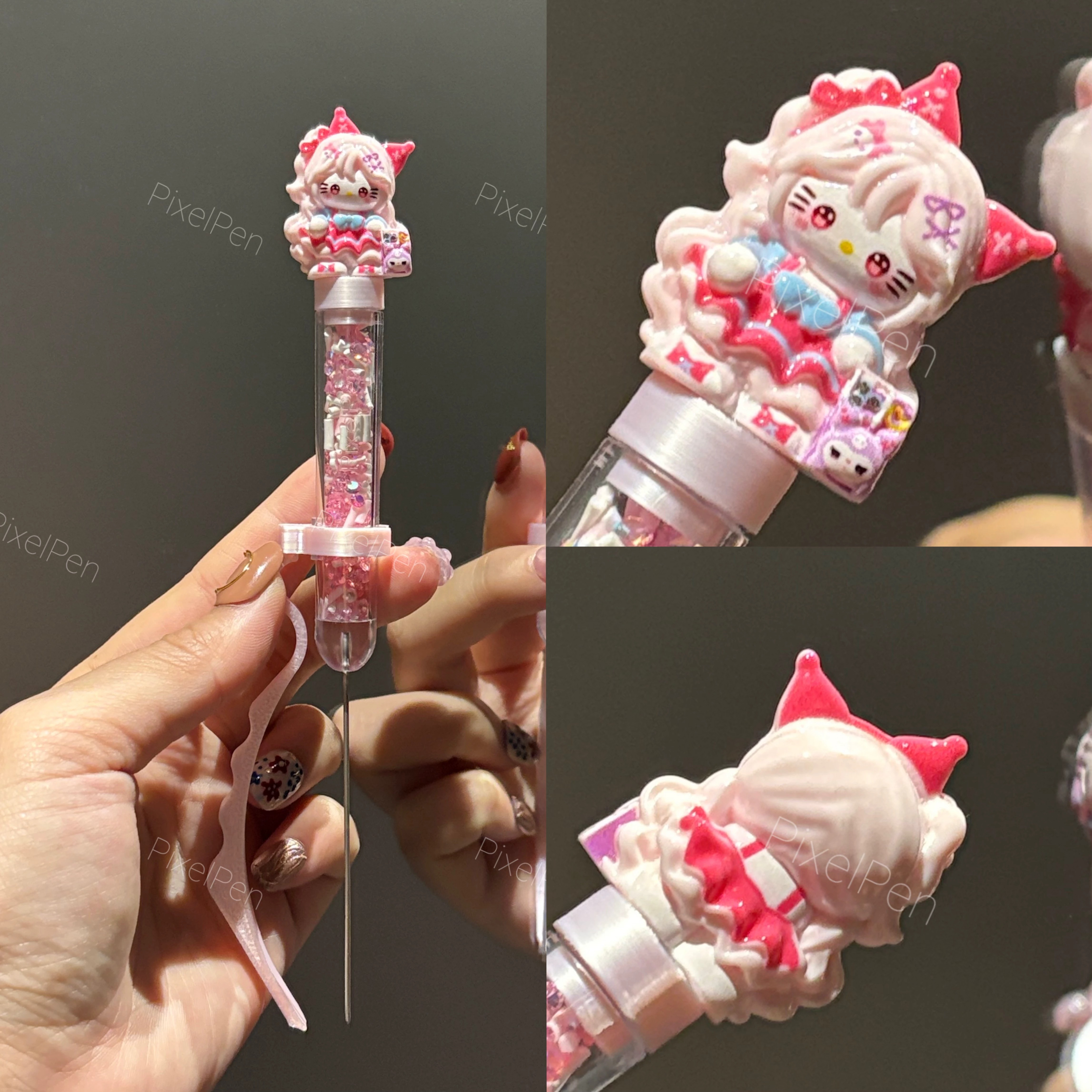 618 Sale | PixelPen Magnetic-Grip Bead Pen for 2.6mm Mini Beads | Kuromi KT