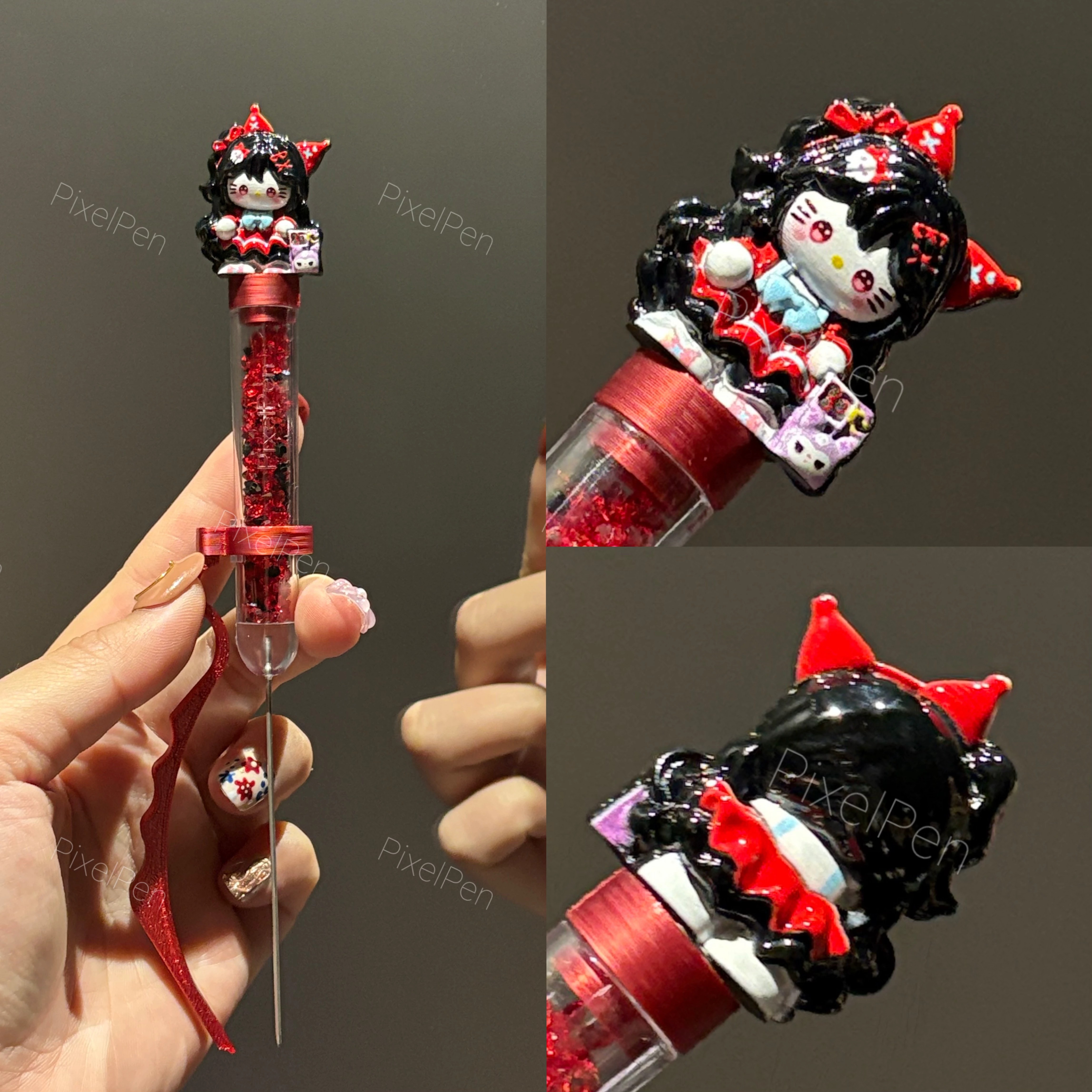 618 Sale | PixelPen Magnetic-Grip Bead Pen for 2.6mm Mini Beads | Kuromi KT