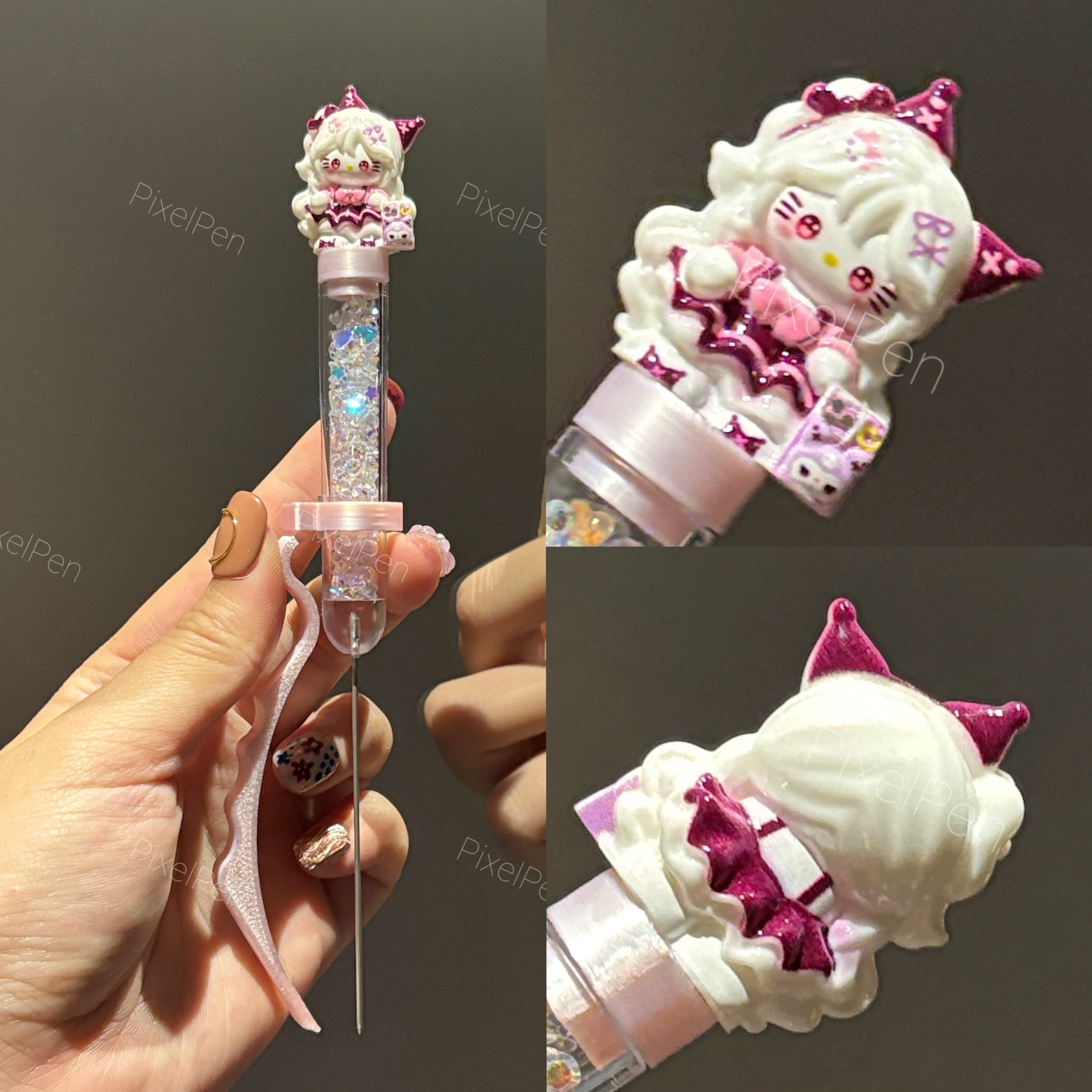 618 Sale | PixelPen Magnetic-Grip Bead Pen for 2.6mm Mini Beads | Kuromi KT