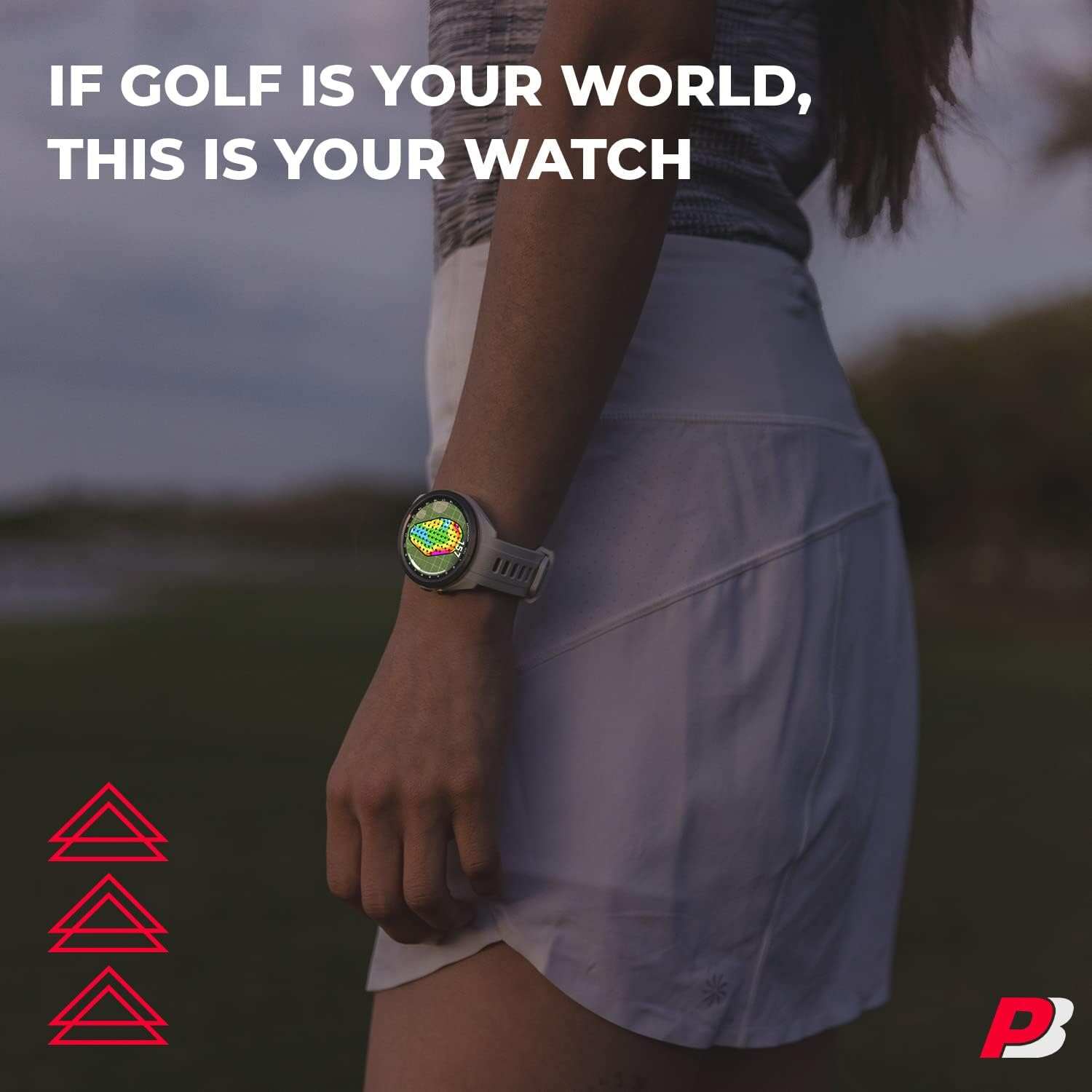 Spring Sale⛳S70 (White, 42mm) Golf GPS Watch Bundle