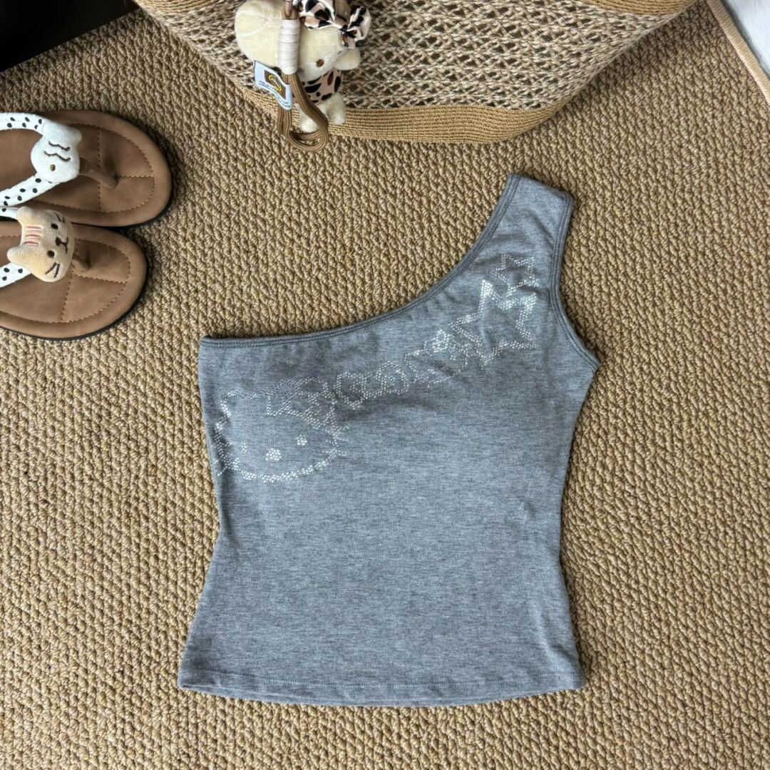 Hellokitty One Shoulder Tank Tops