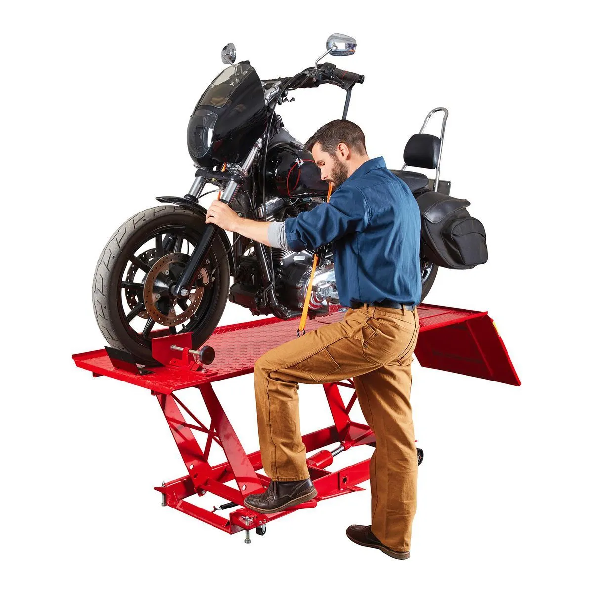 Motorcycle Lift 1000 LB (1/2 Ton) Capacity Lift ATV Lift Bike Stand Jack Table