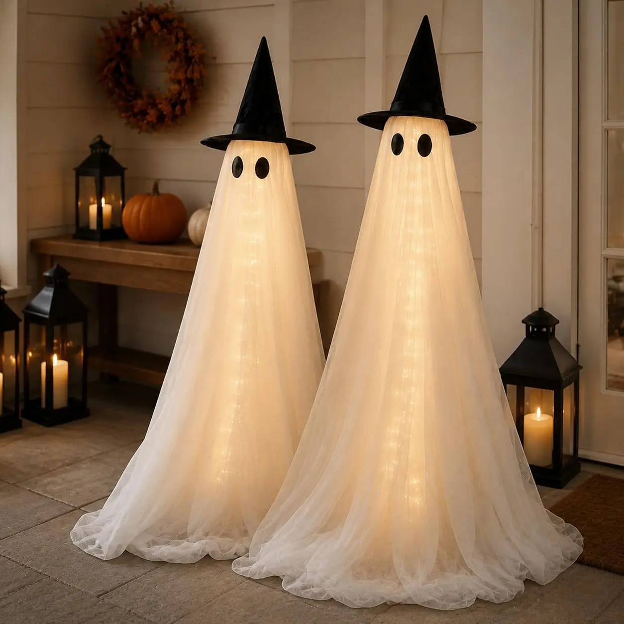 5Ft Halloween Ghost Decorations, 2-Pack Outdoor/Indoor