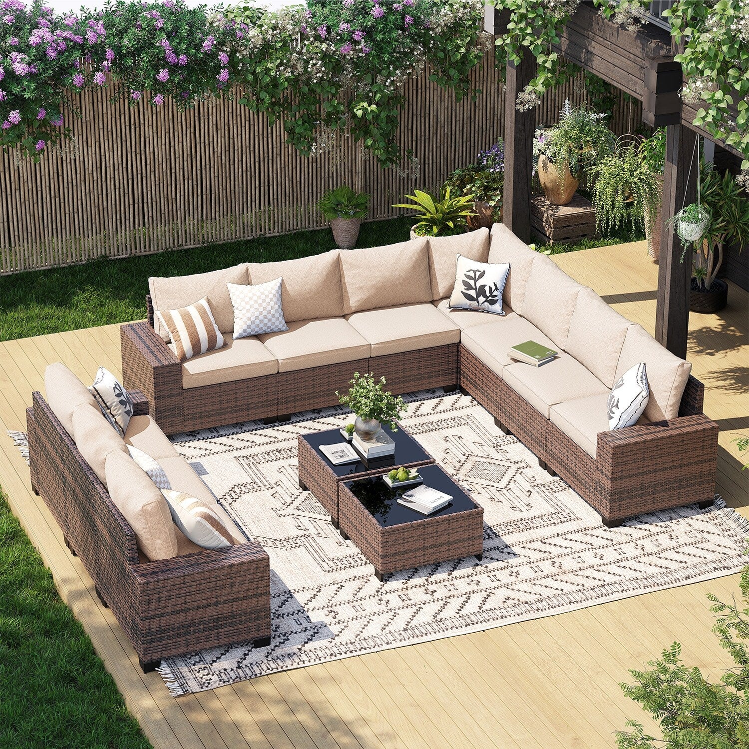 Patio Furniture Set , Outdoor Sectional Sofa Set