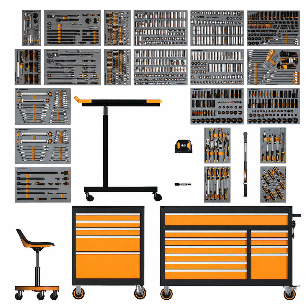🔥Garage Upgrade Sale🔥 1024-Piece Master Mechanics Tool System with Rolling Cabinets & Modular Trays