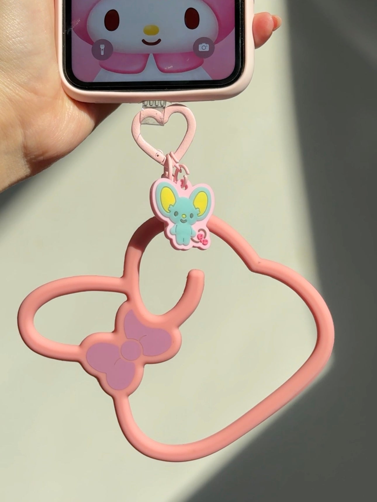 Sanrio Multi-ring Slicone Bracelet Phone Charm Wrist Strap