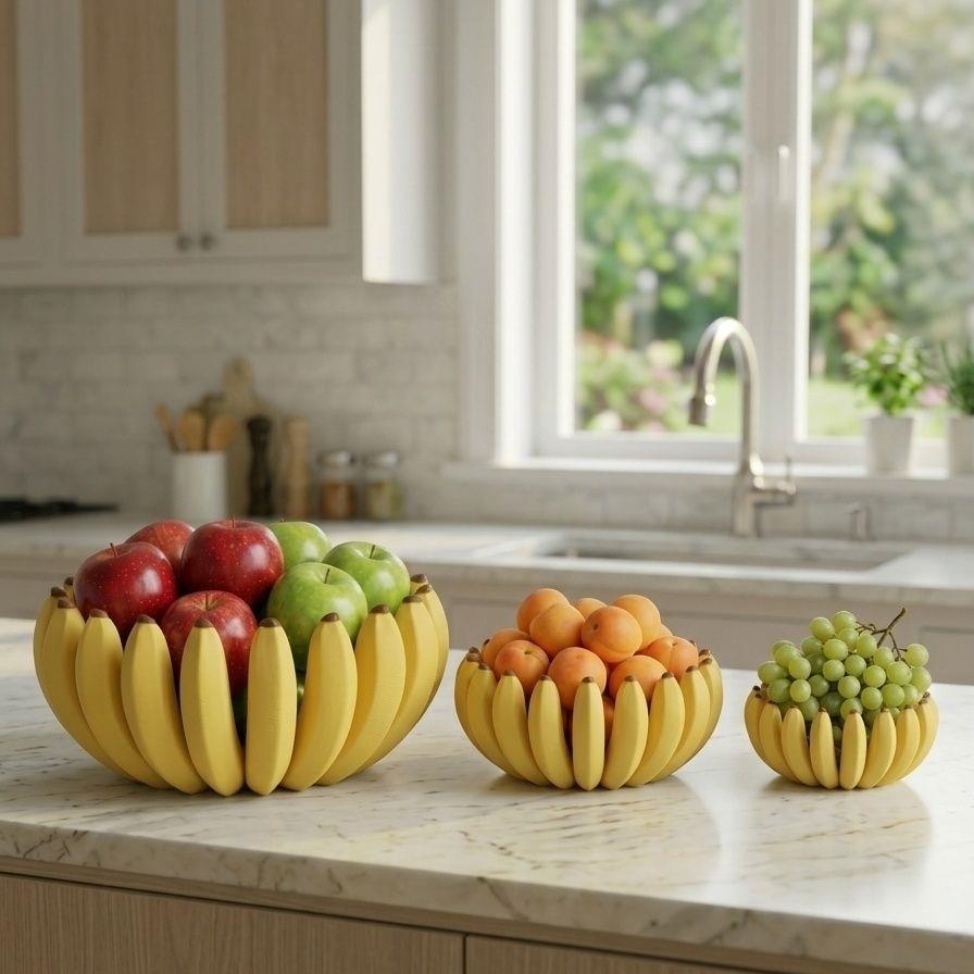 Creative Banana Shape Fruit Bowl