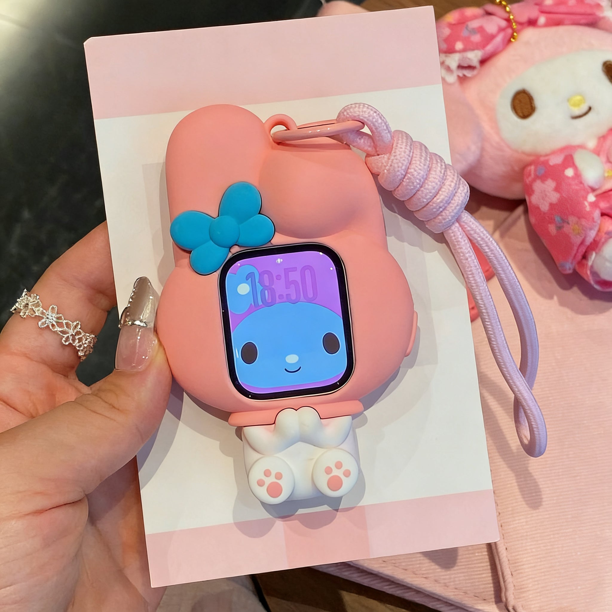 Hellokitty Shape Silicone Apple Watch Case