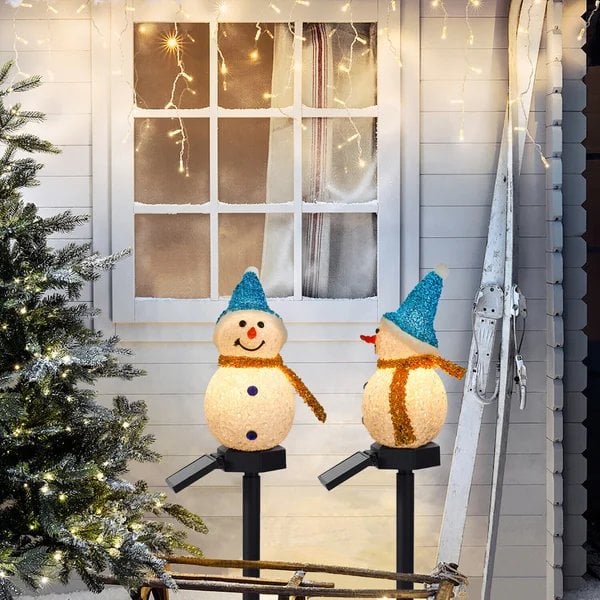 ⏳Last day for 50% off⏳Christmas sales -- Waterproof solar snowman lamp